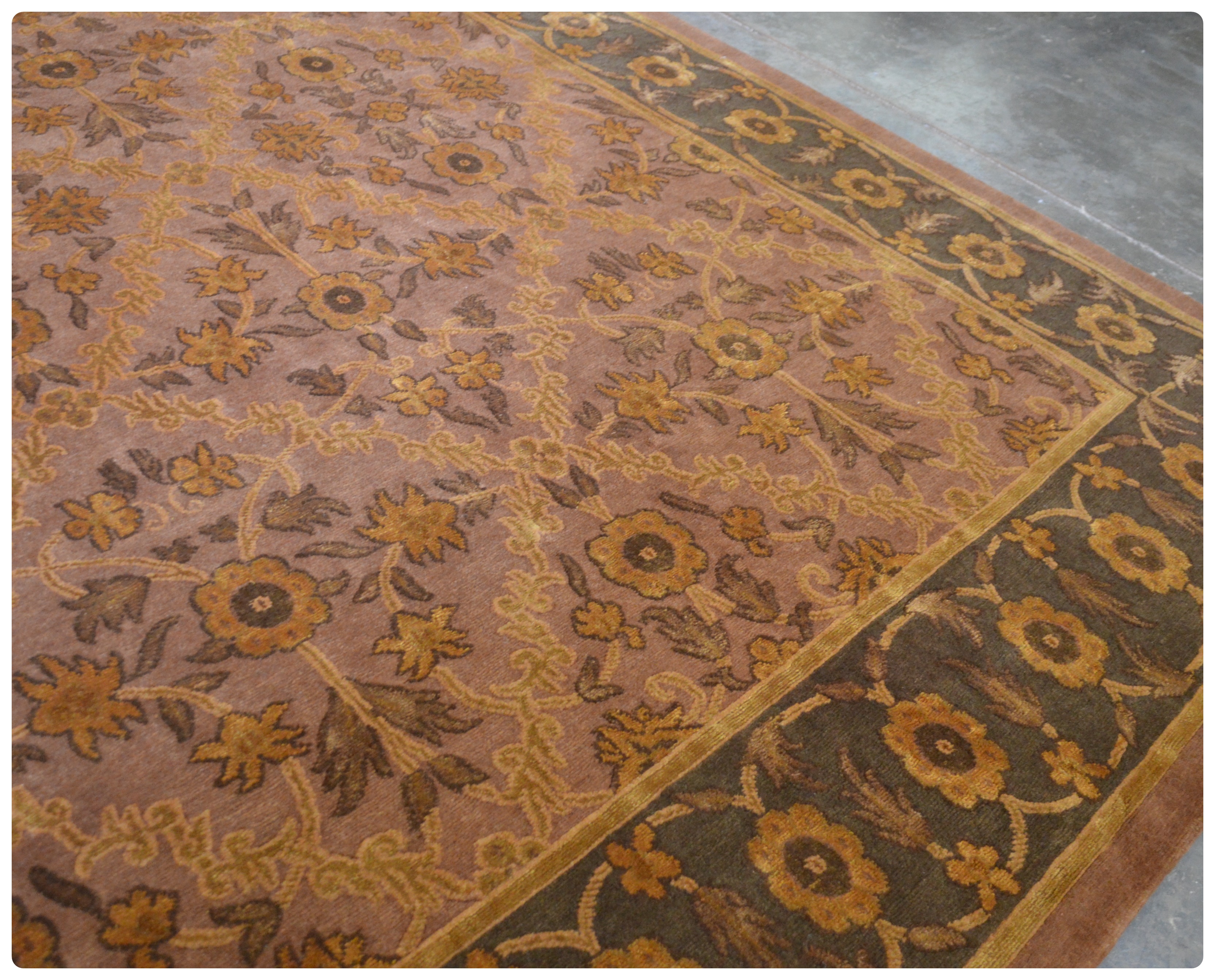 9'10 x 11'10  Hand-Knotted Tibetan Wool Rug from The Rug Gallery