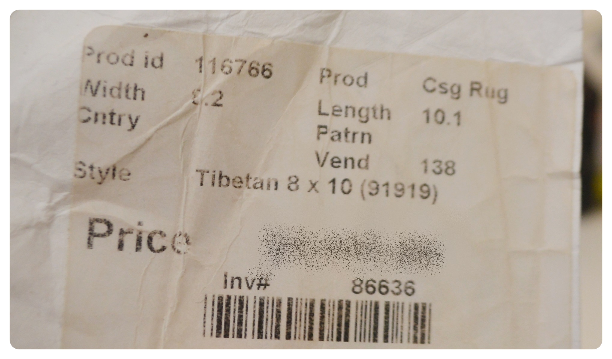 8'2 x 10'1 Hand-Knotted Tibetan Wool Rug from The Rug Gallery