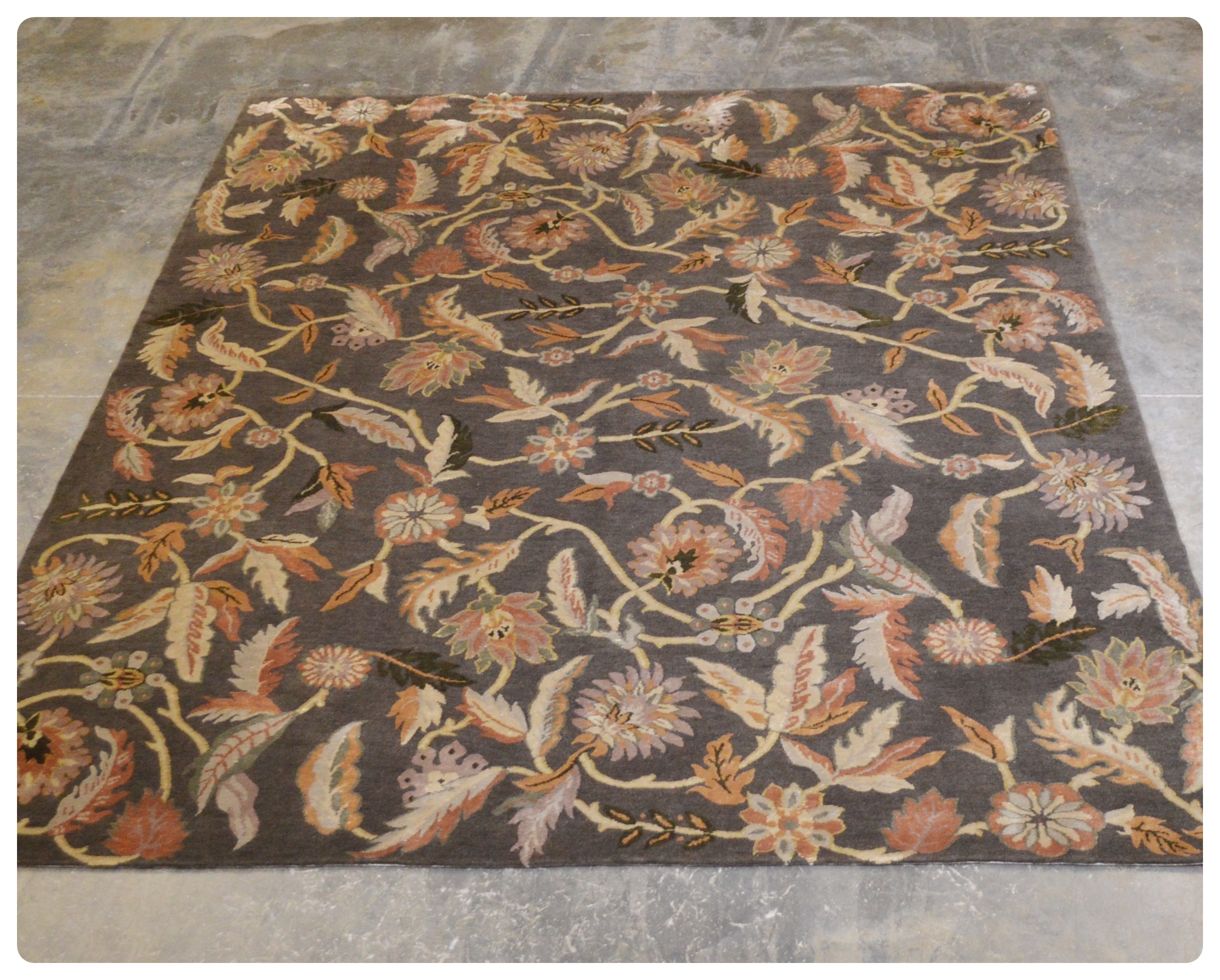 8'2 x 10'1 Hand-Knotted Tibetan Wool Rug from The Rug Gallery