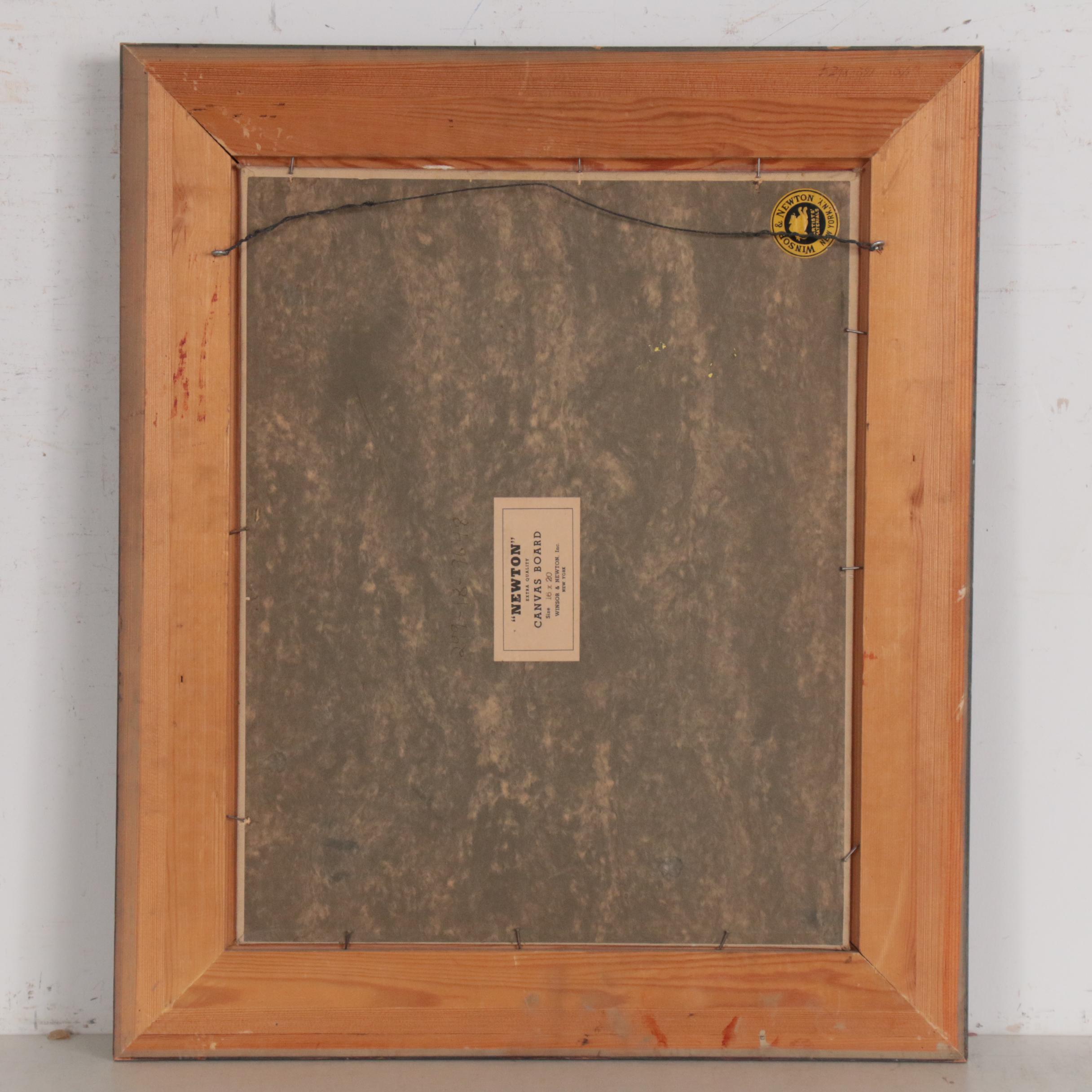 Martin Rettig Floral Still Life Oil Painting, Mid 20th Century