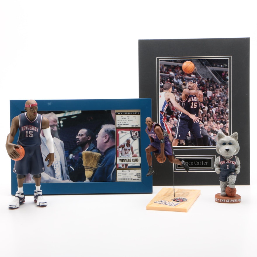 Vince Carter New Jersey Nets and Toronto Raptors NBA Collectibles, Contemporary