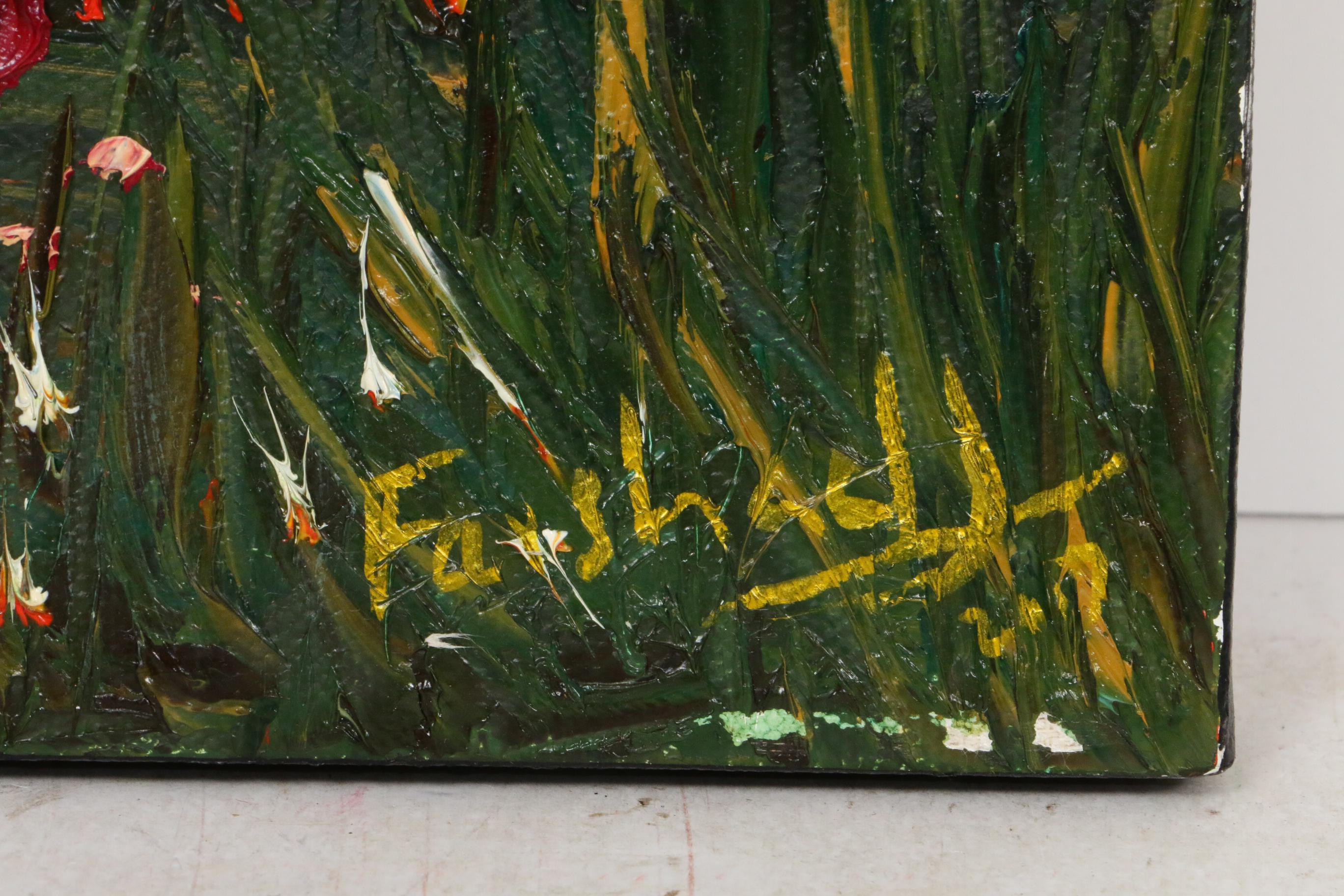 Farshad Lanjani Marsh Landscape Oil Painting, 2017