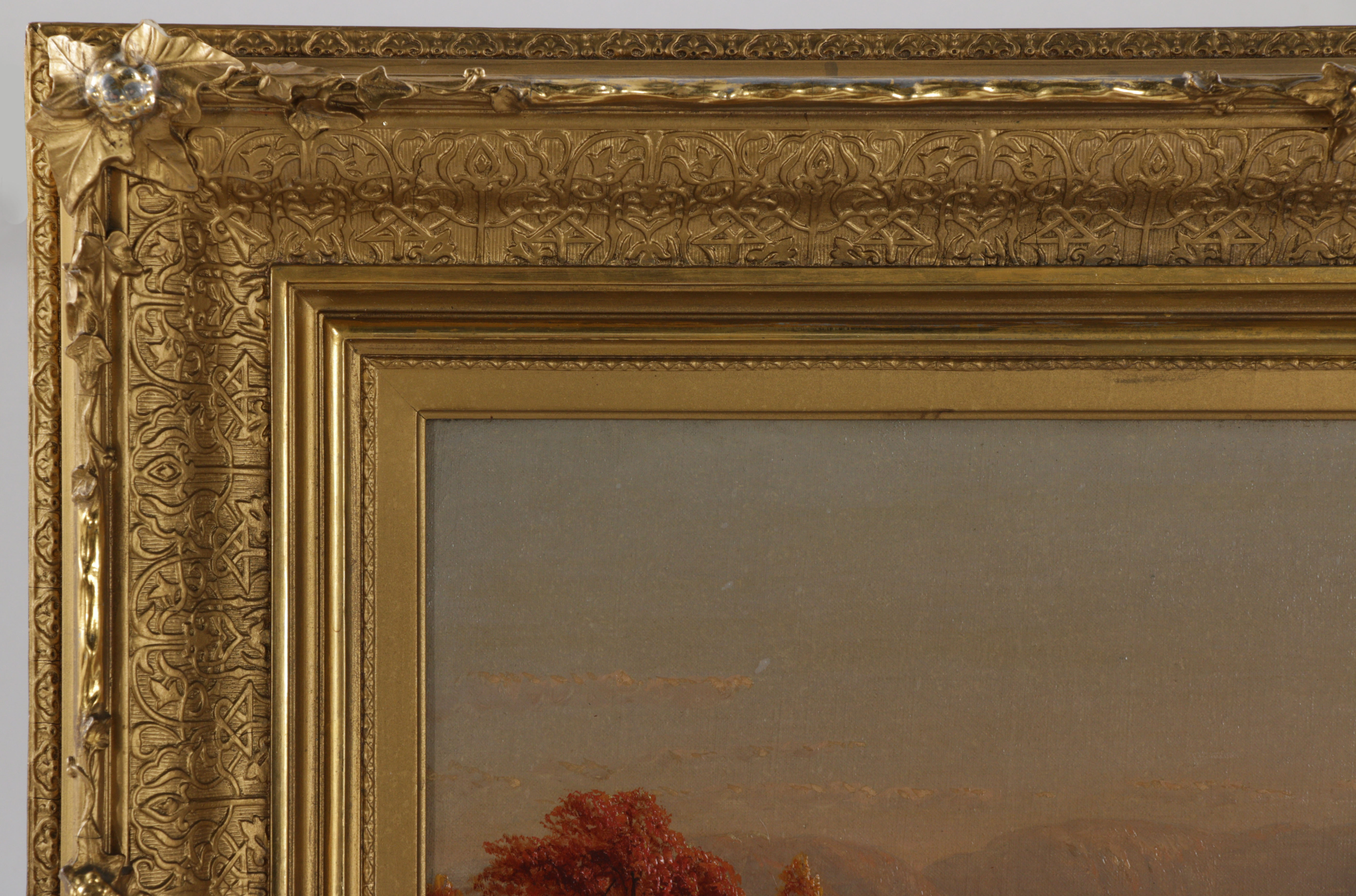 Sanford Gifford Luminist Oil Painting of Lake Sunapee, 1860