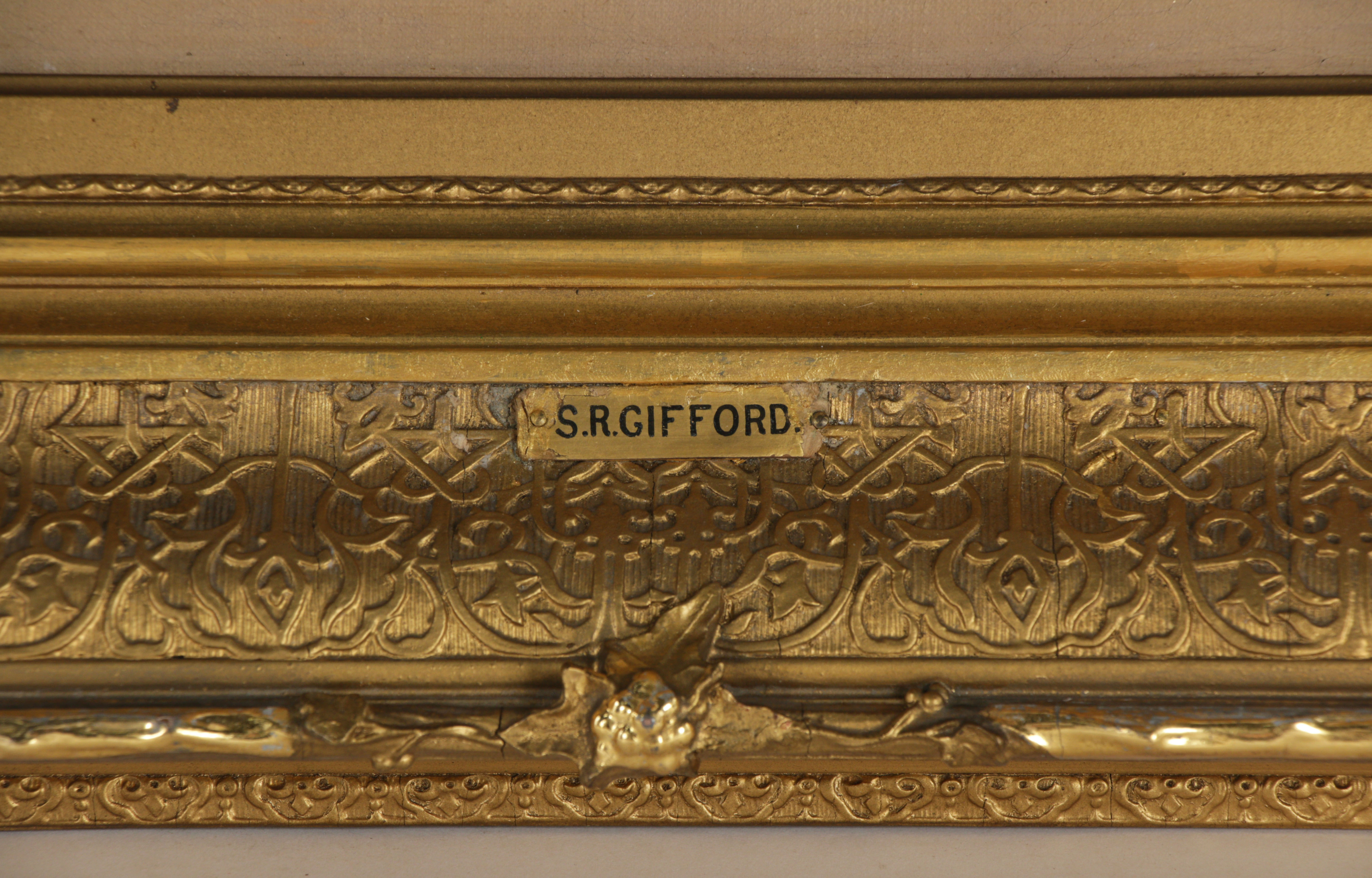 Sanford Gifford Luminist Oil Painting of Lake Sunapee, 1860