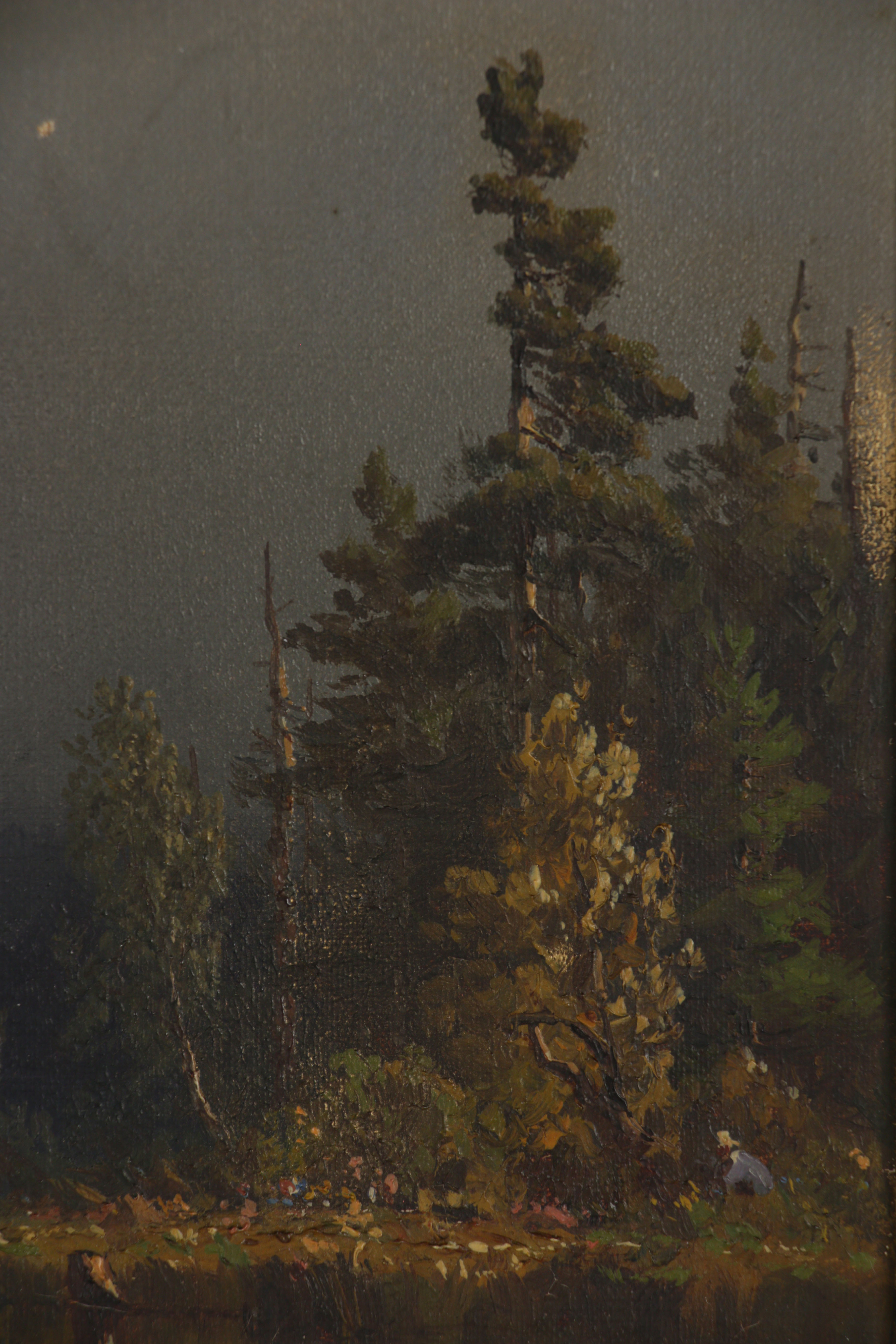 Sanford Gifford Oil Painting of Luminist Landscape, 1860