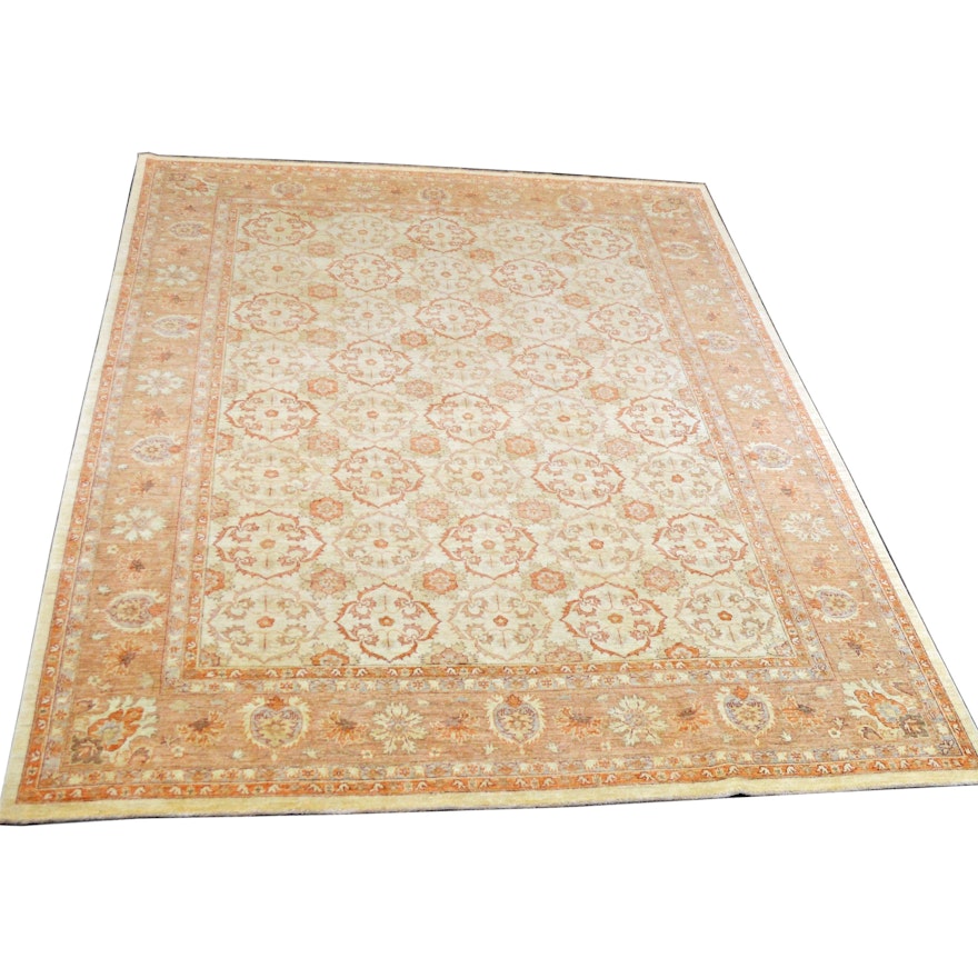 9' x 12' Hand-Knotted Pakistan Persian Wool Rug from The Rug Gallery