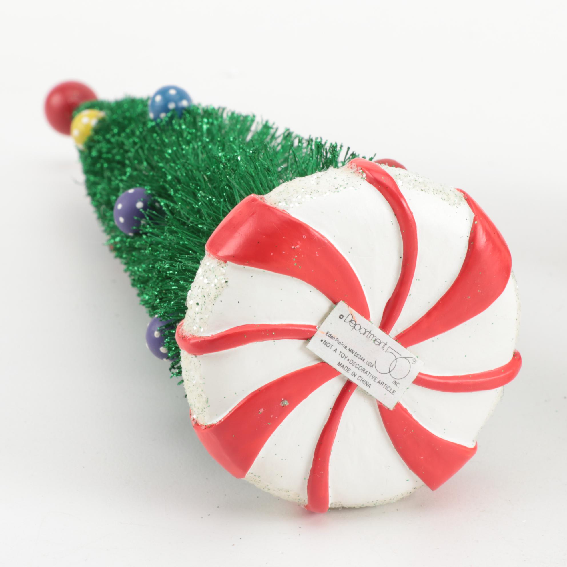 Department 56 "North Pole" Series Buildings with Landscape Accessories