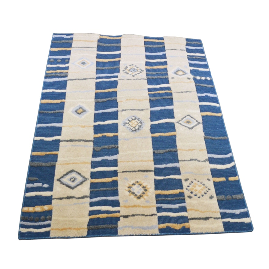 5' x 8' Handwoven Indian Wool Area Rug from The Rug Gallery
