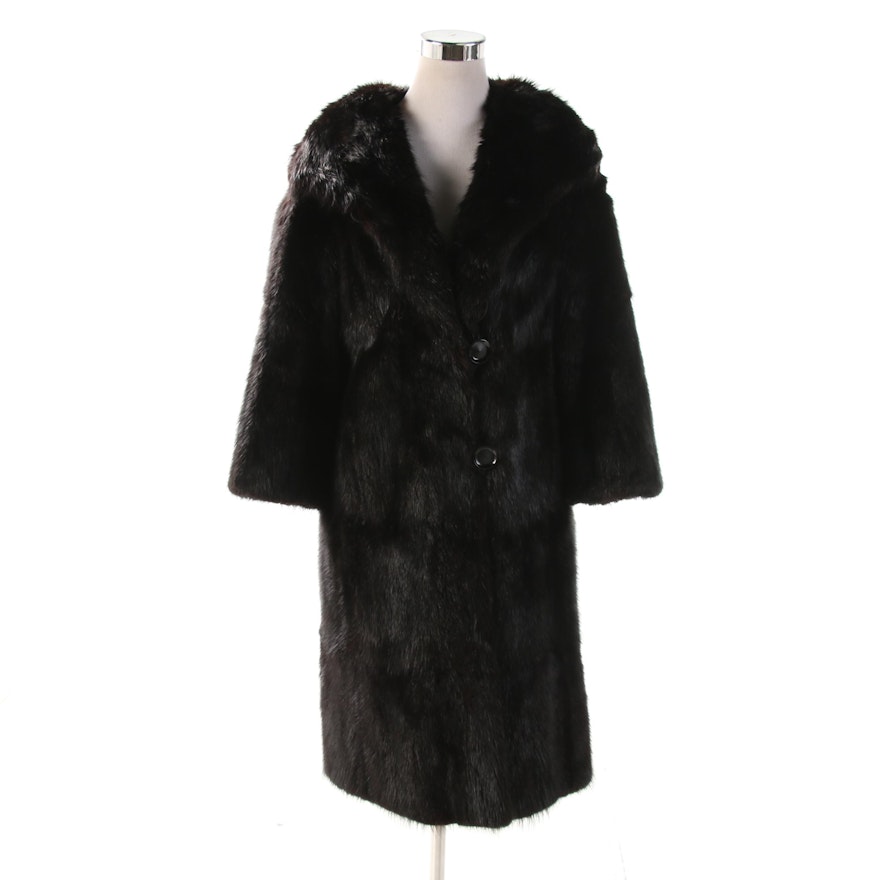 Dyed Nutria Fur Coat from Kolchin and Boxer