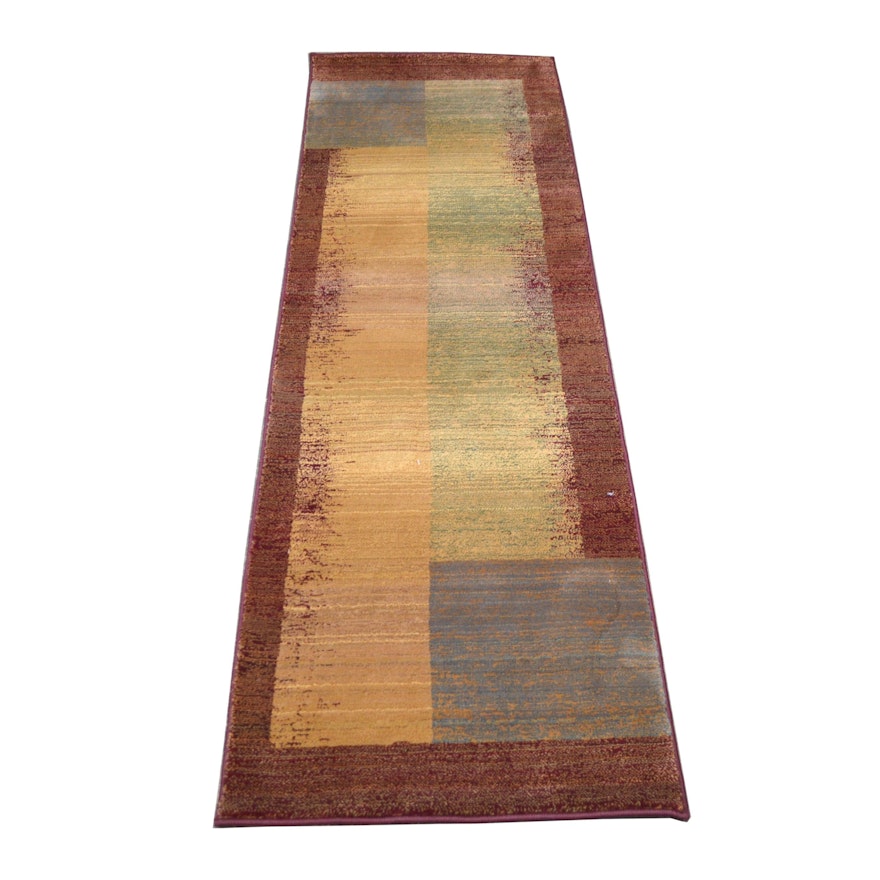 2'3 x 7'9 Machine Made Egyptian Synthetic Runner from The Rug Gallery