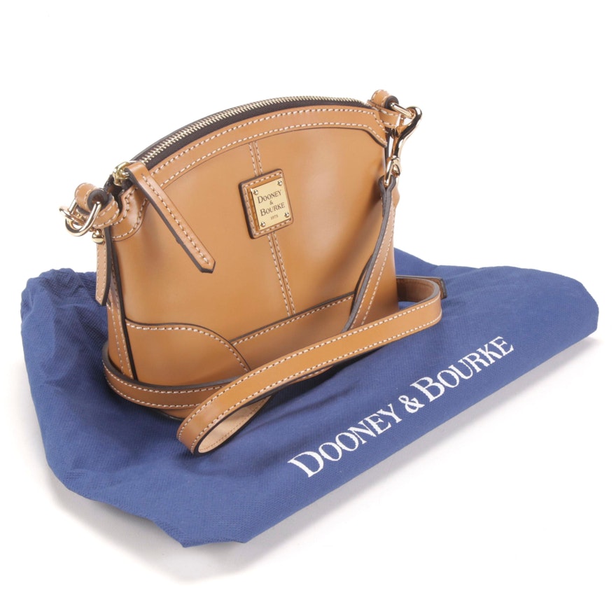 Dooney & Bourke Leather Crossbody Handbag in Camel