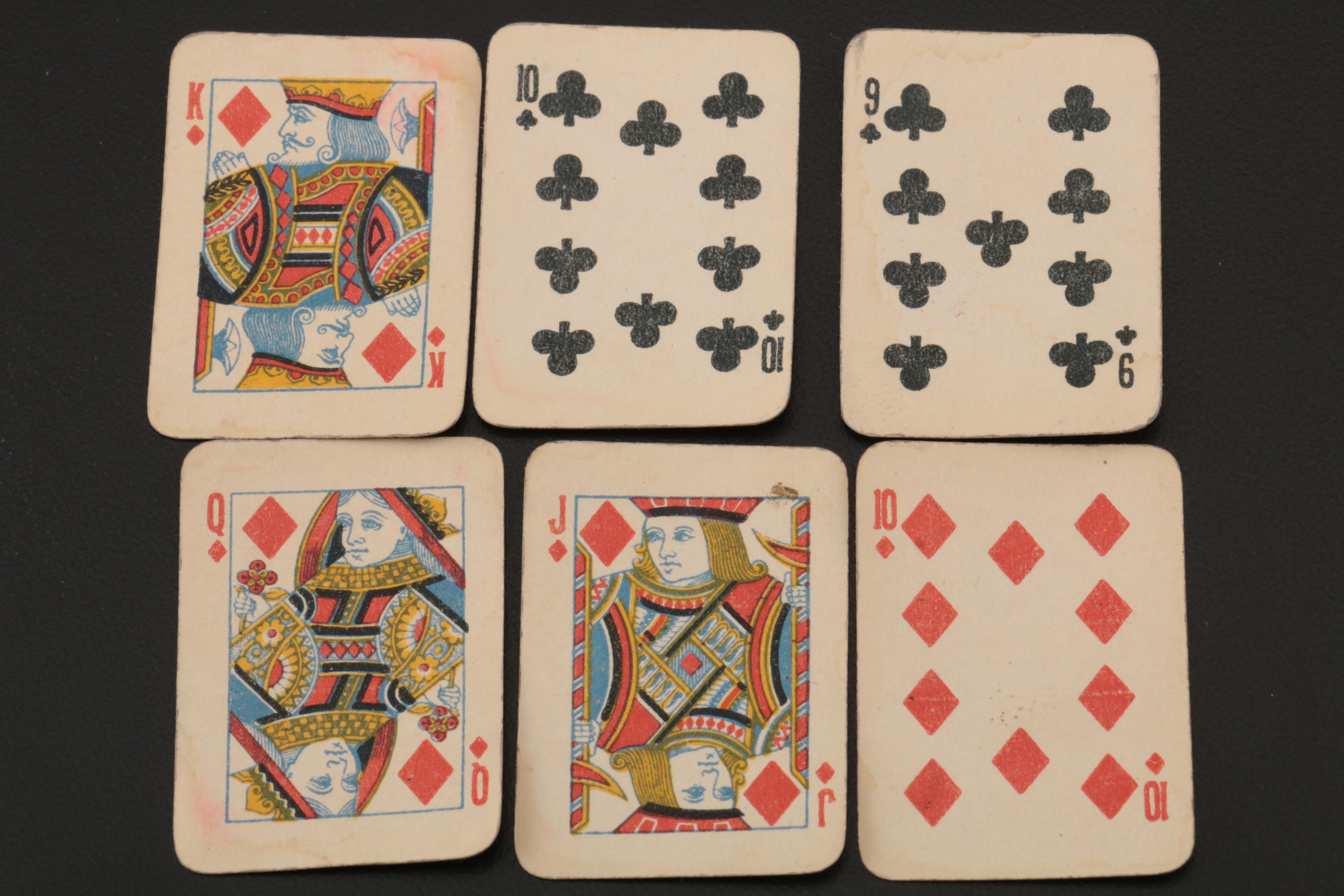 Samuel Jacob Sterling Silver Cased Letterpress Playing Cards, 1900