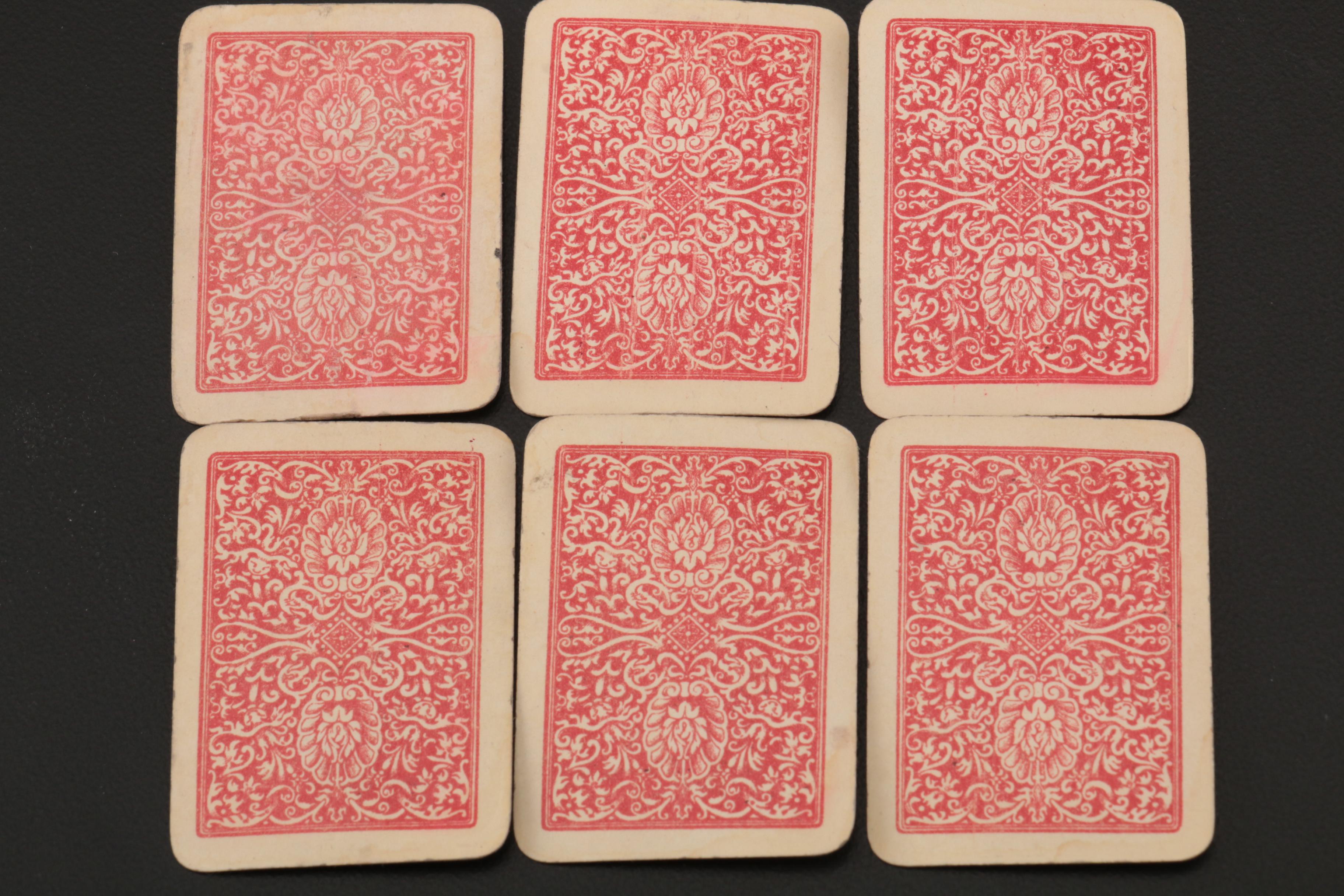 Samuel Jacob Sterling Silver Cased Letterpress Playing Cards, 1900