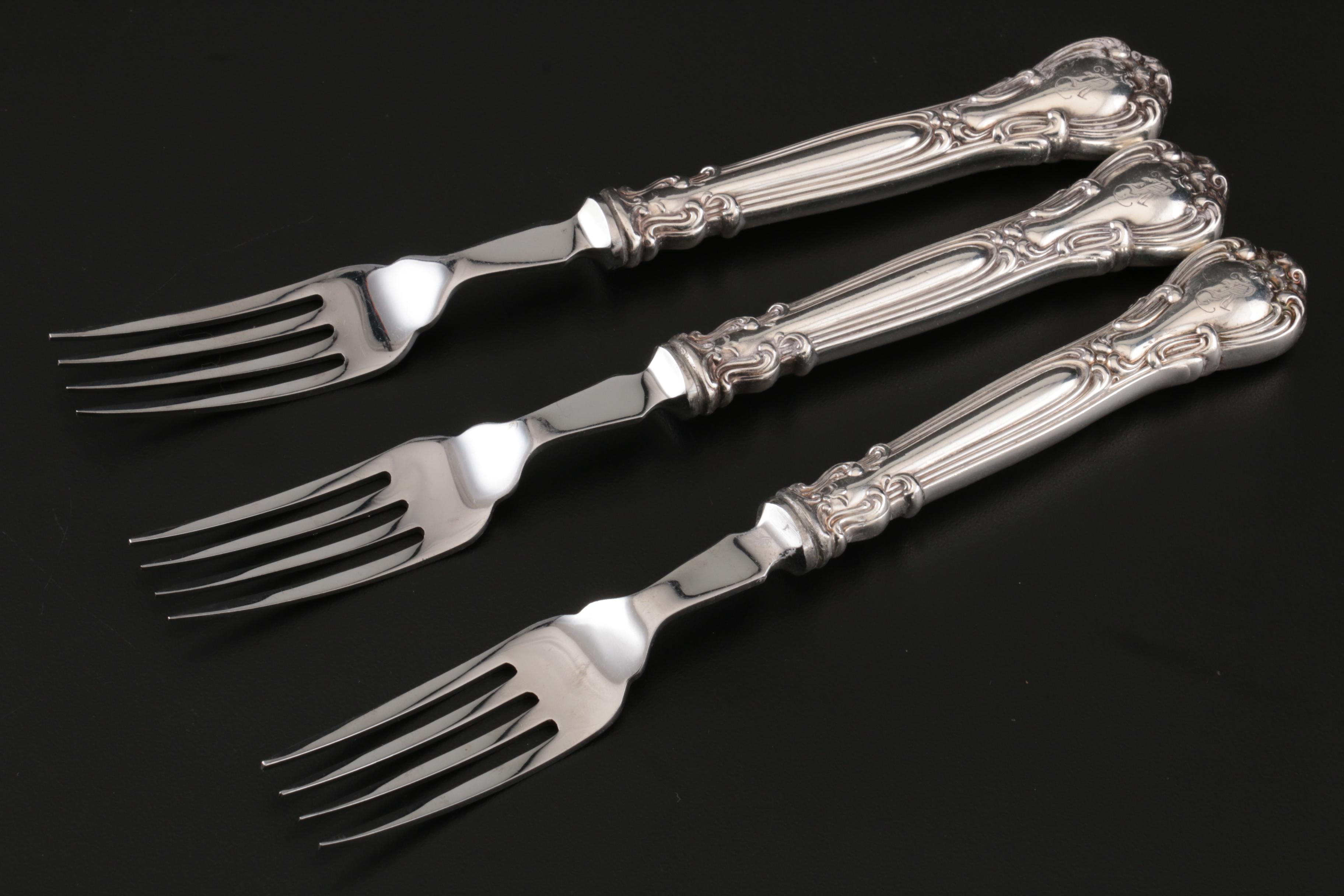 Henry Birks & Sons "Chantilly" Sterling Silver Fish Set