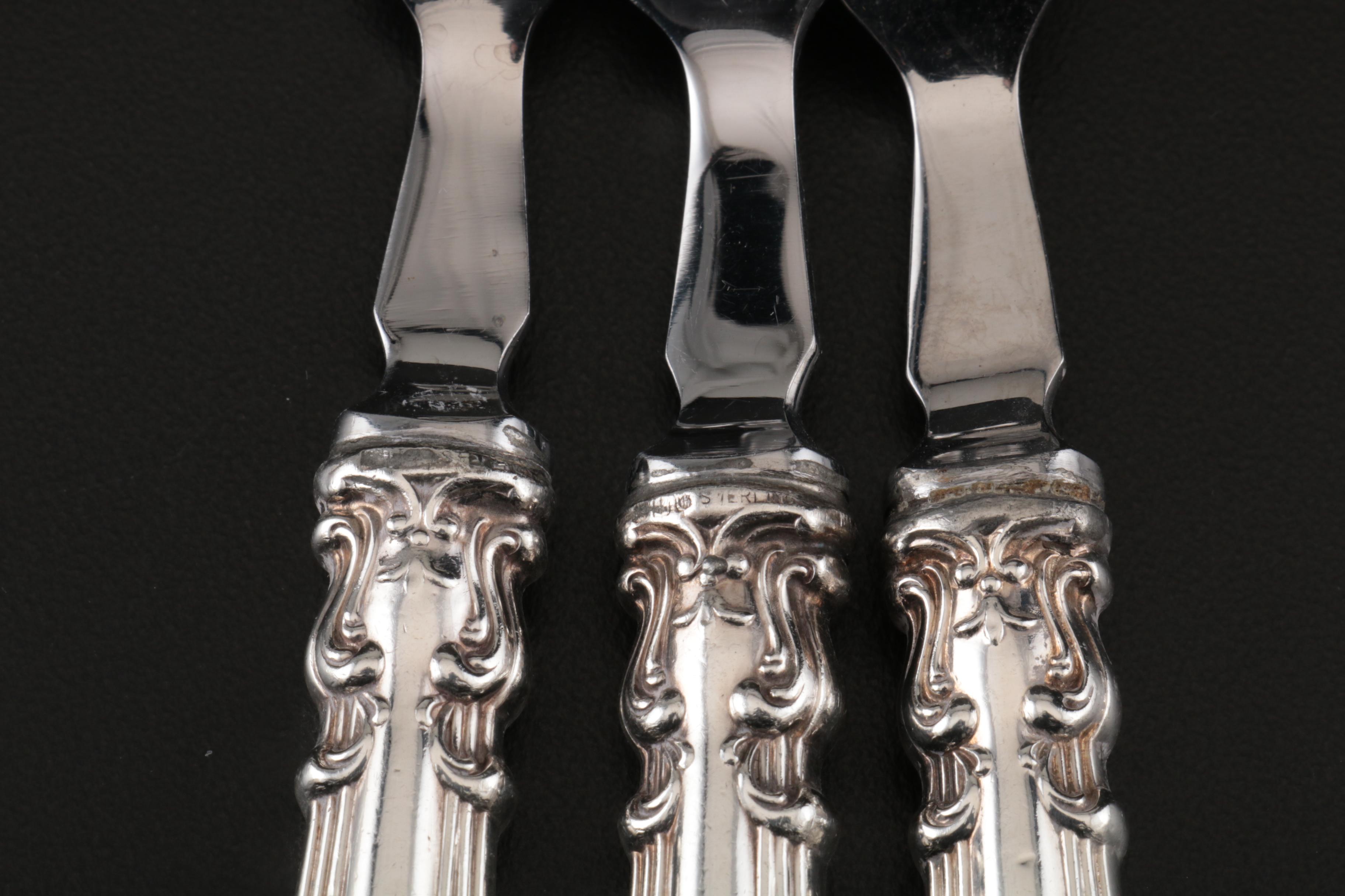 Henry Birks & Sons "Chantilly" Sterling Silver Fish Set