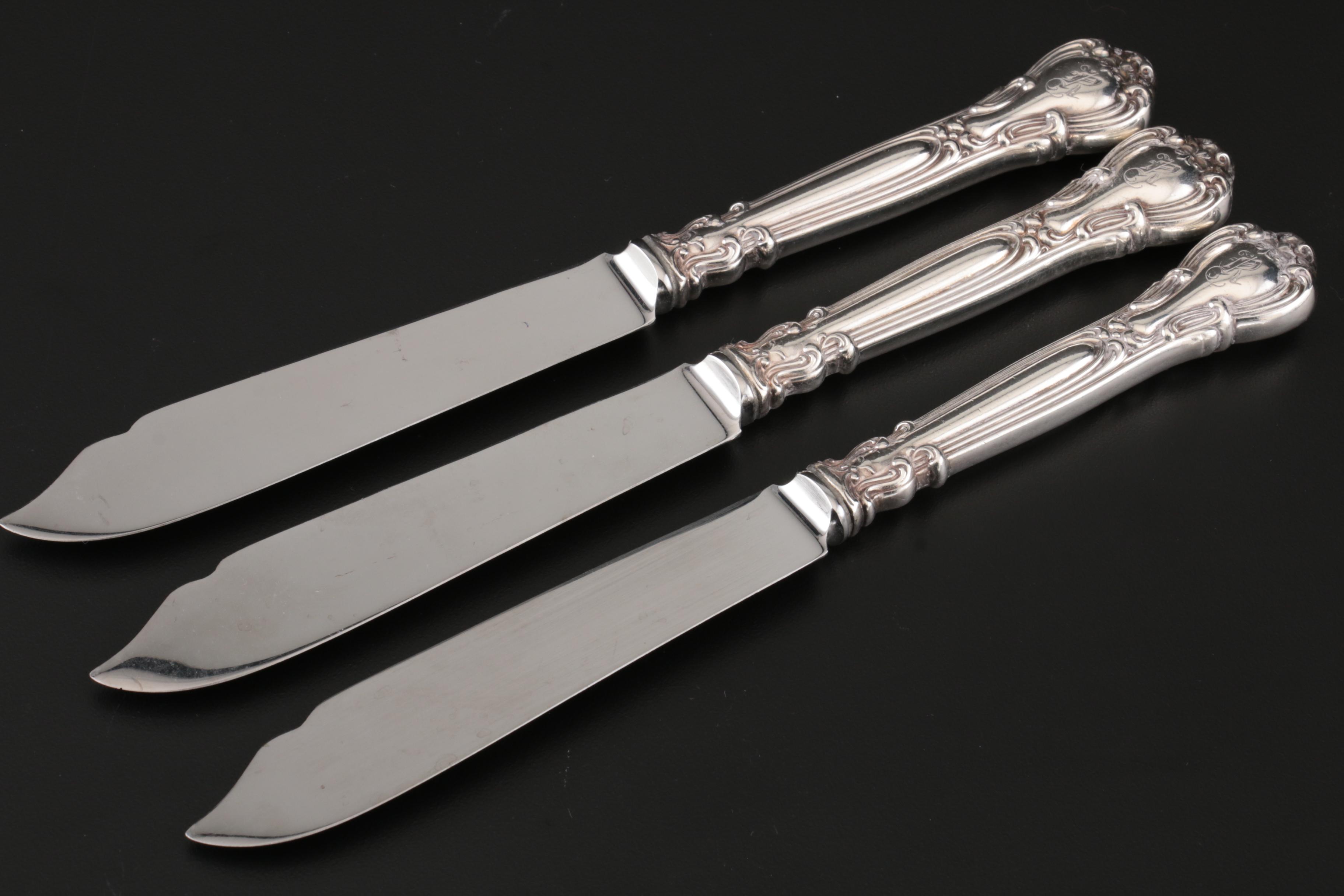 Henry Birks & Sons "Chantilly" Sterling Silver Fish Set