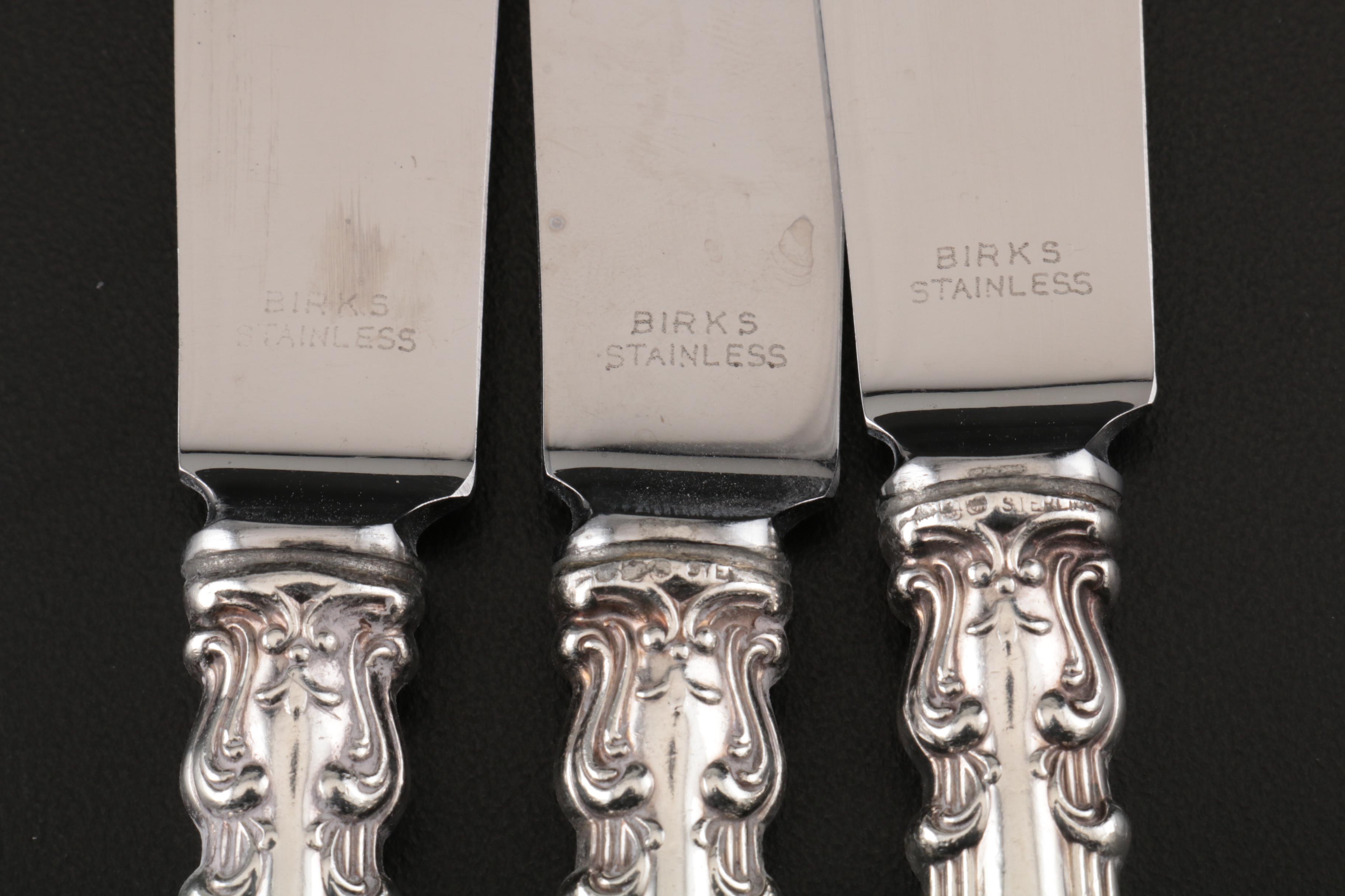 Henry Birks & Sons "Chantilly" Sterling Silver Fish Set