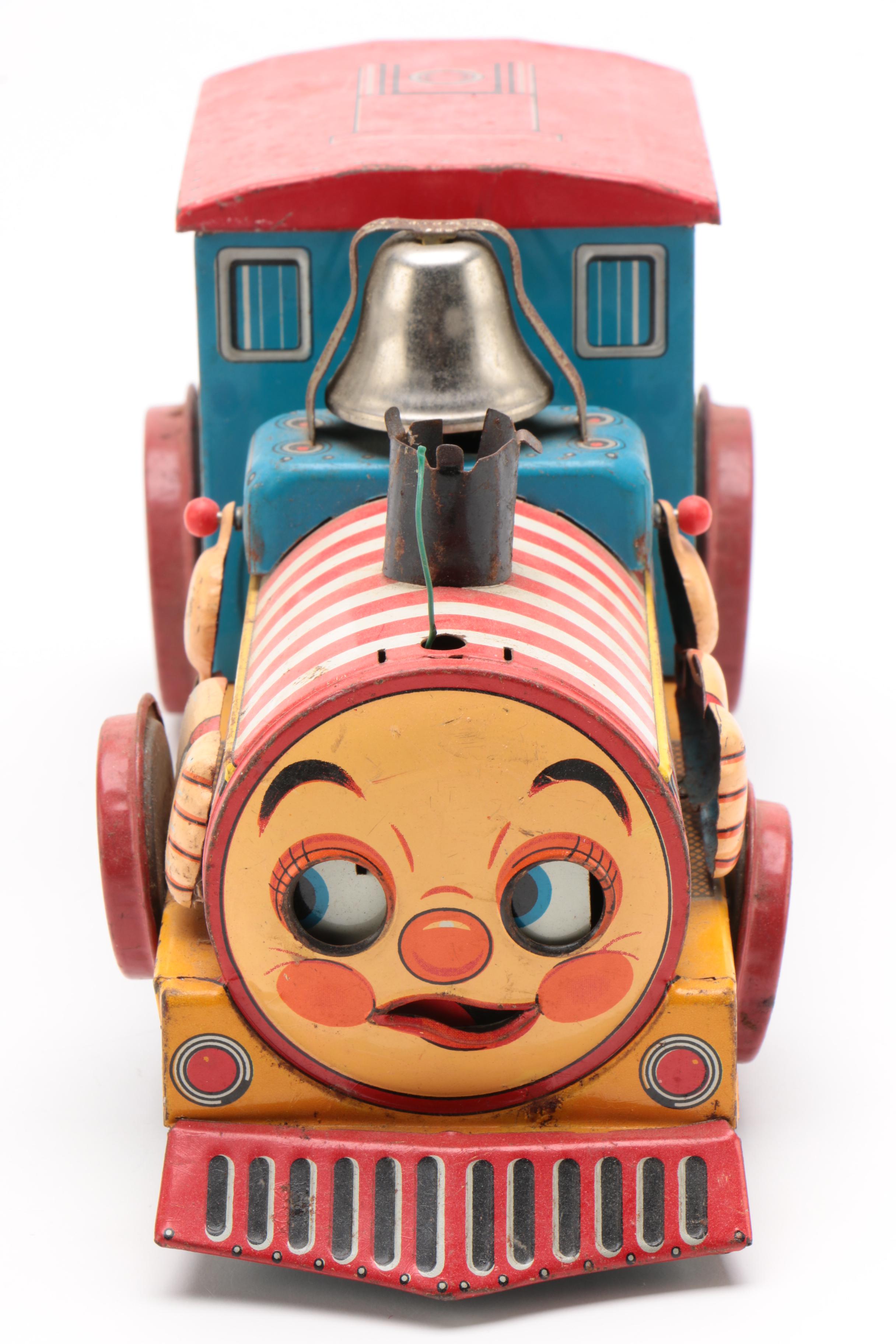 NGS Japanese Battery Operated Tin Lithograph Toy Train, circa 1950s