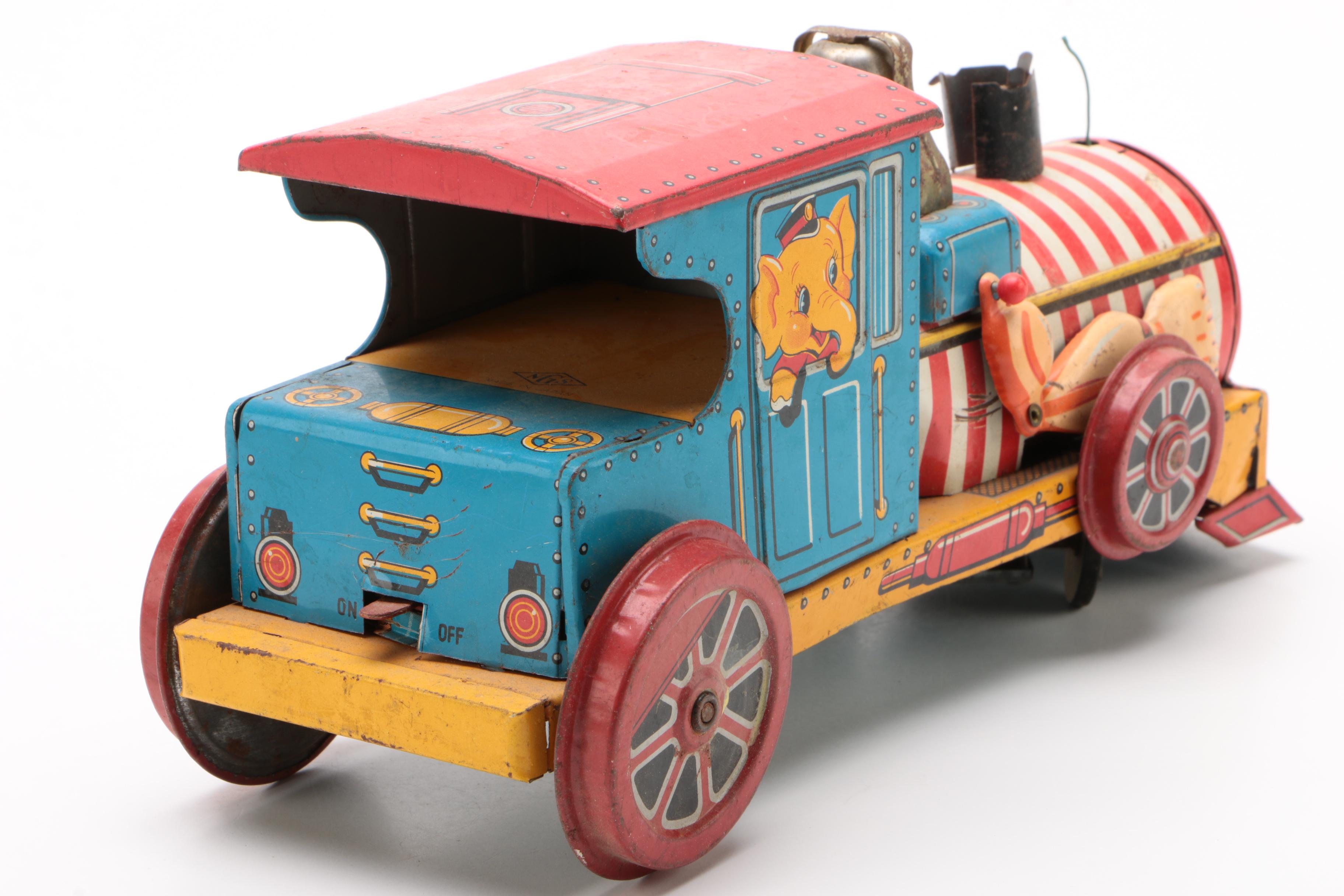 NGS Japanese Battery Operated Tin Lithograph Toy Train, circa 1950s