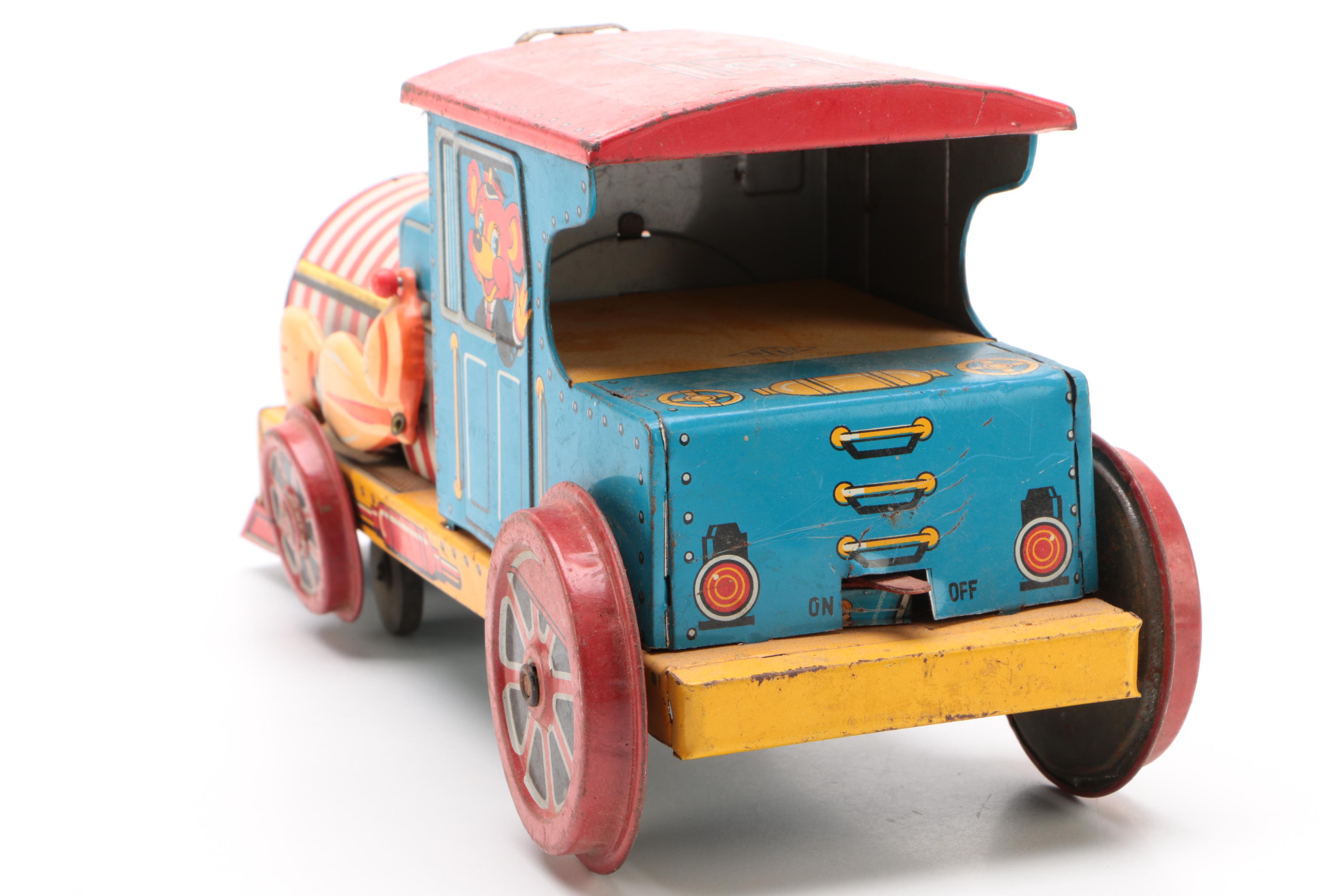 NGS Japanese Battery Operated Tin Lithograph Toy Train, circa 1950s