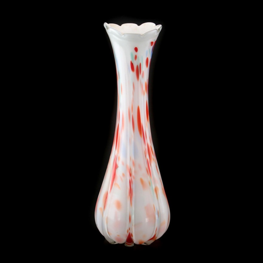 Contemporary Cased Art Glass Vase