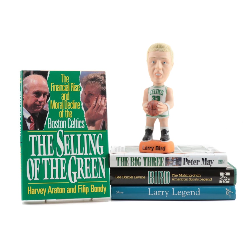 Larry Bird S.A.M.'s Bobblehead with Four Books