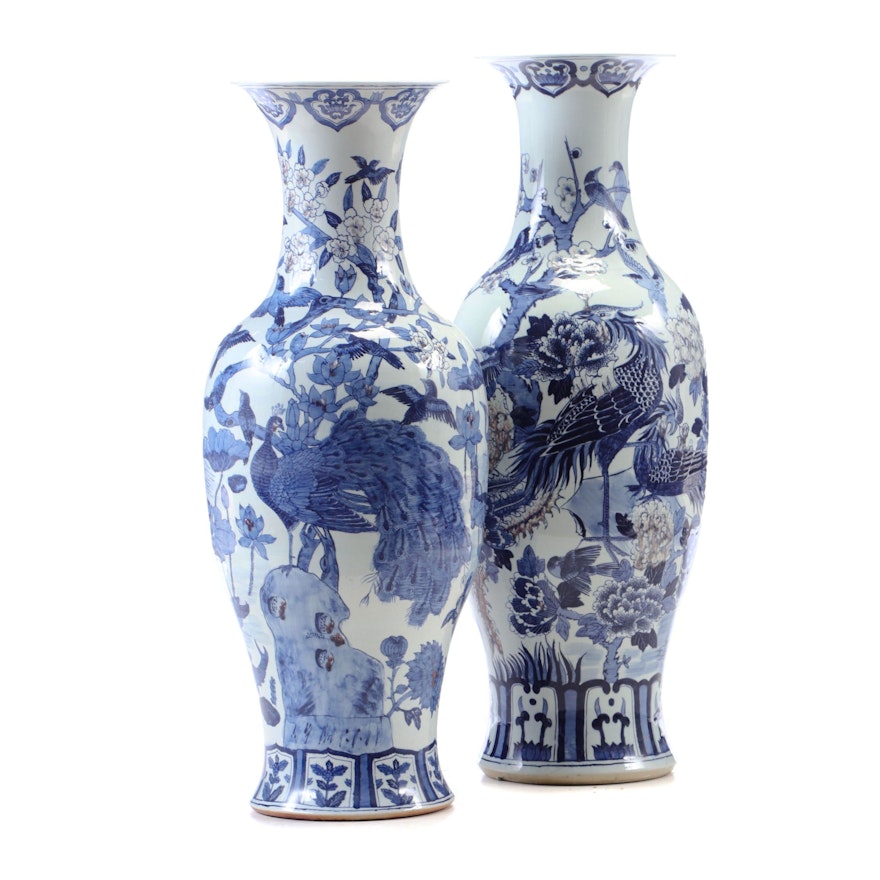 Pair of Chinese Floor Vases, 20th Century