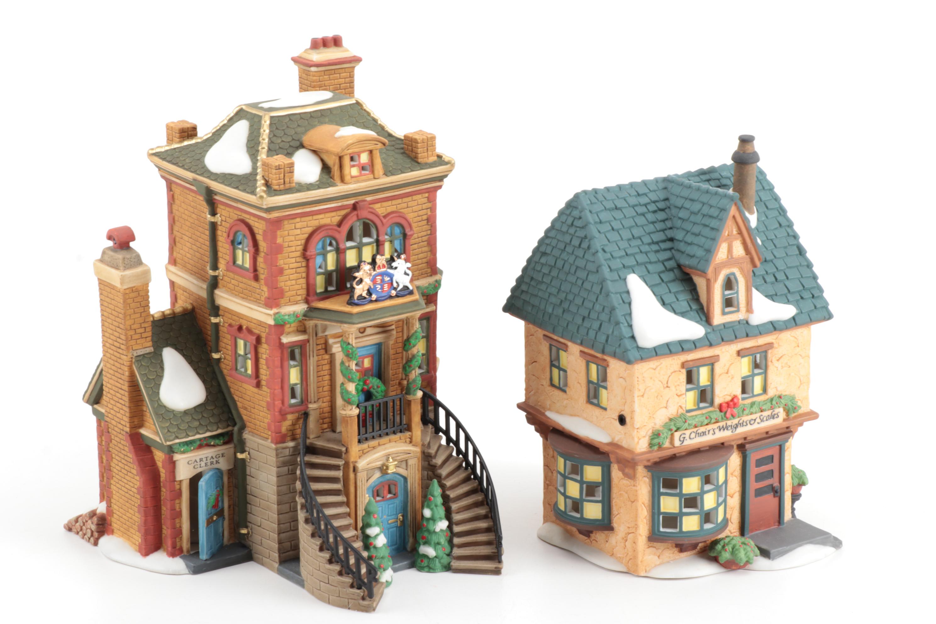 Department 56 "Dickens' Village" Series "Manchester Square" Set