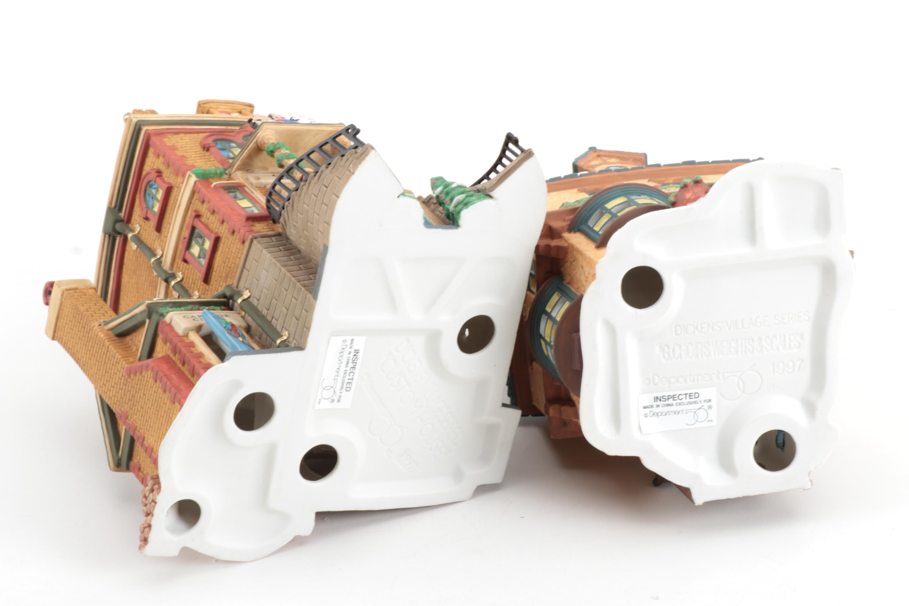 Department 56 "Dickens' Village" Series "Manchester Square" Set