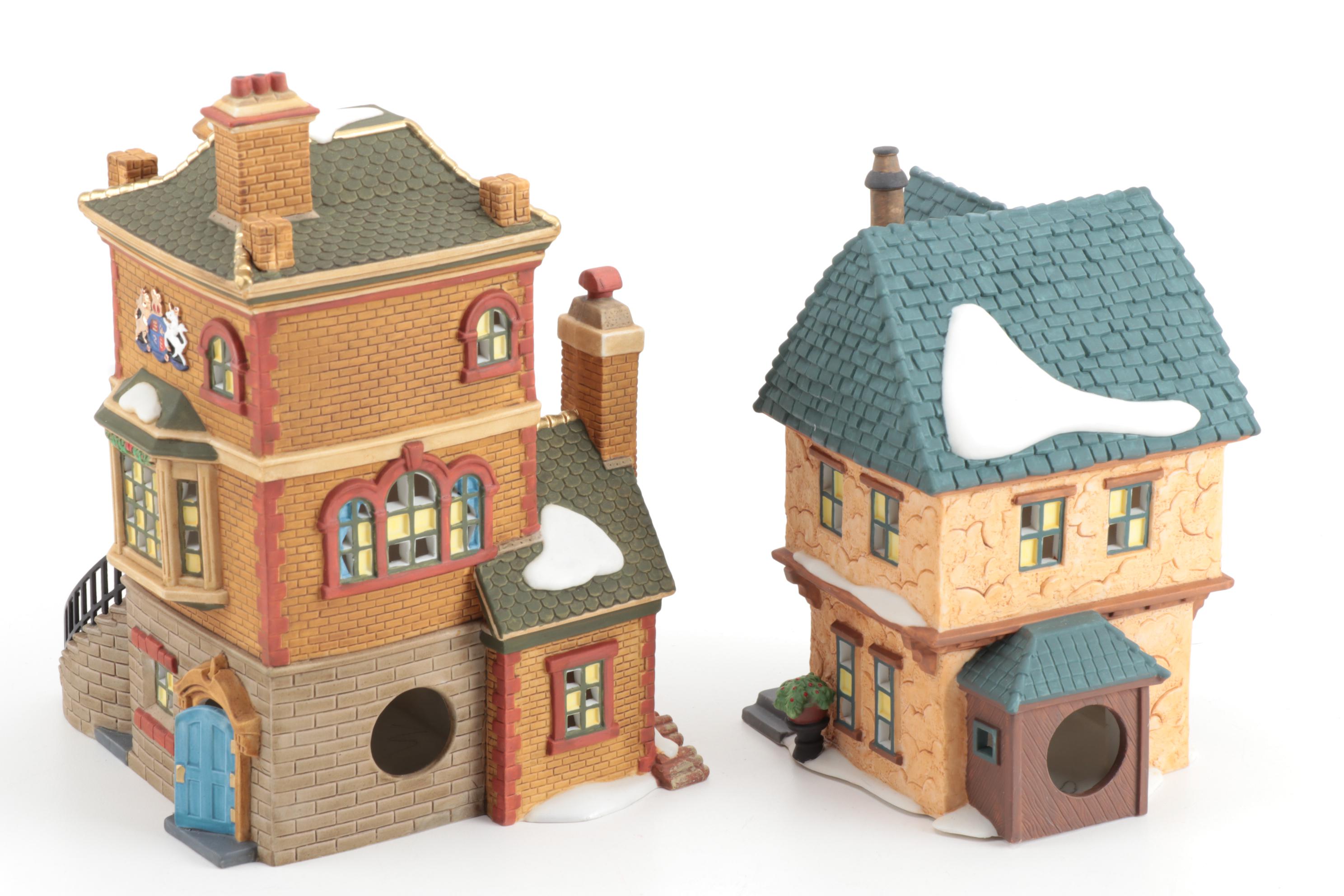 Department 56 "Dickens' Village" Series "Manchester Square" Set