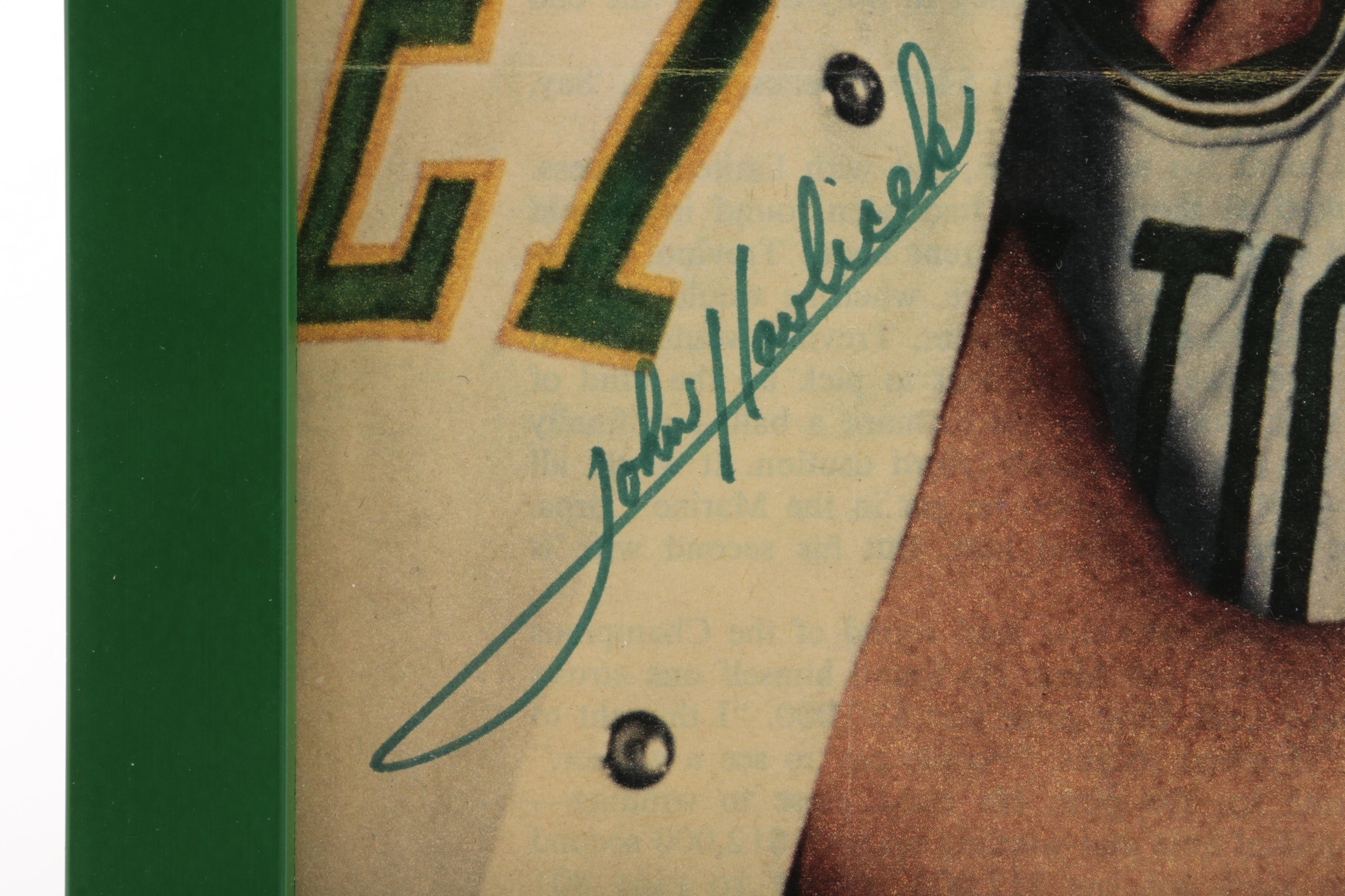 John Havlicek Pictures and a Book, One Signed