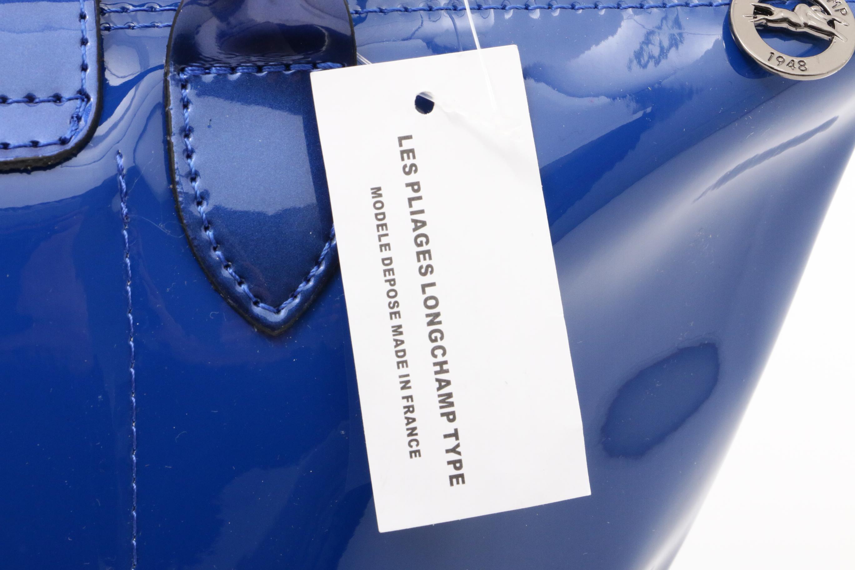 Longchamp Sapphire Blue Le Pliage Type 'M' Tote Bag