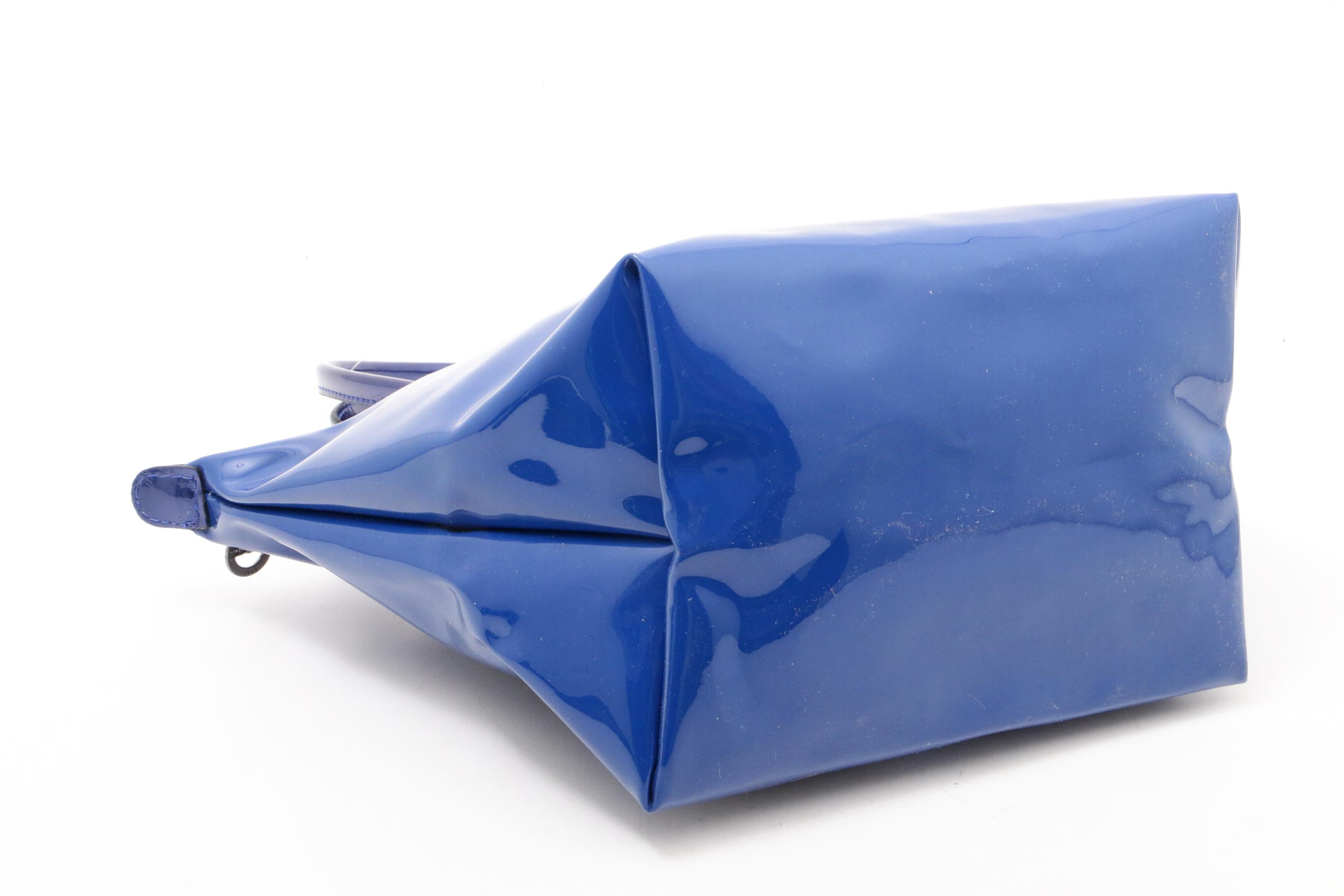 Longchamp Sapphire Blue Le Pliage Type 'M' Tote Bag