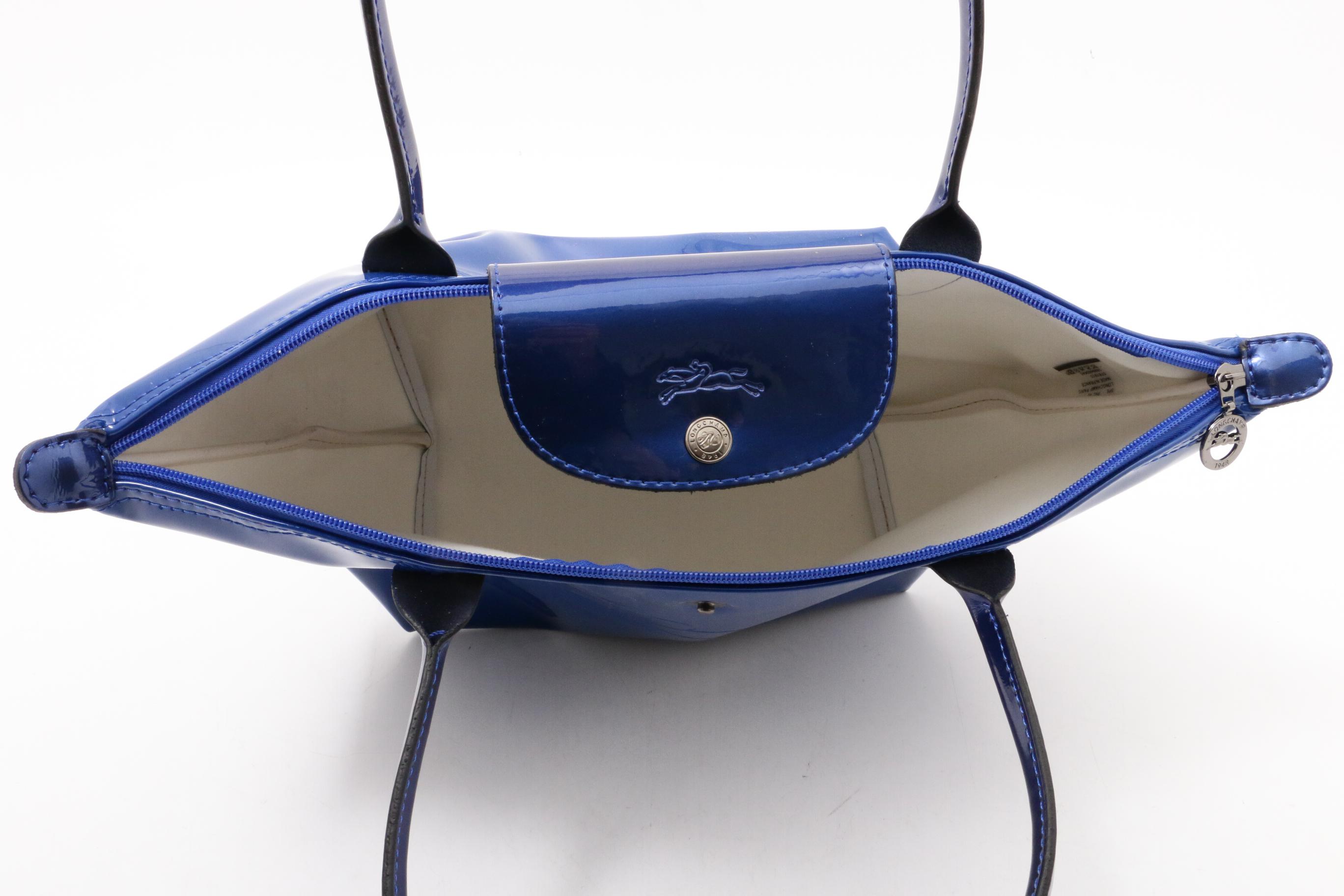 Longchamp Sapphire Blue Le Pliage Type 'M' Tote Bag