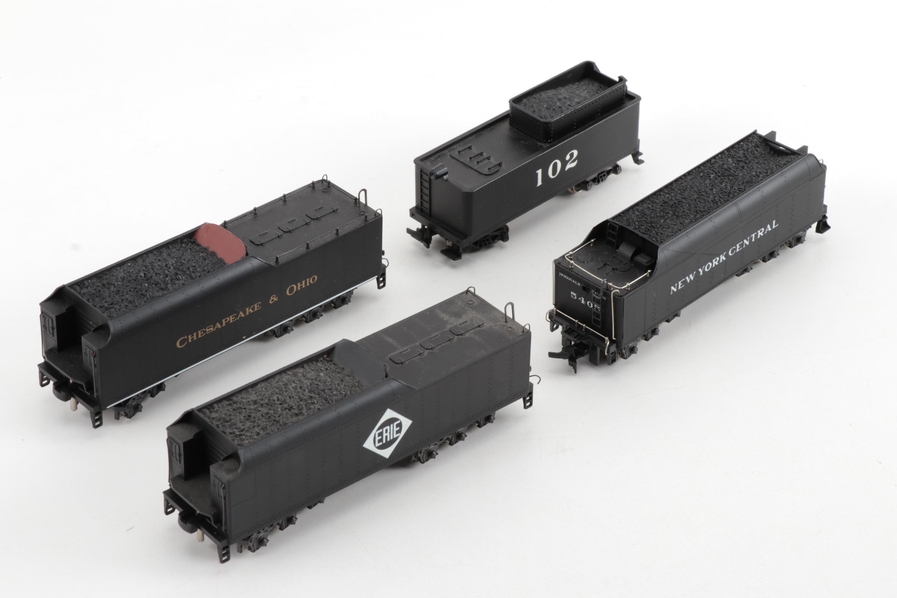 AHM HO Gauge Model Train Locomotives with Freight Cars, circa 1950s