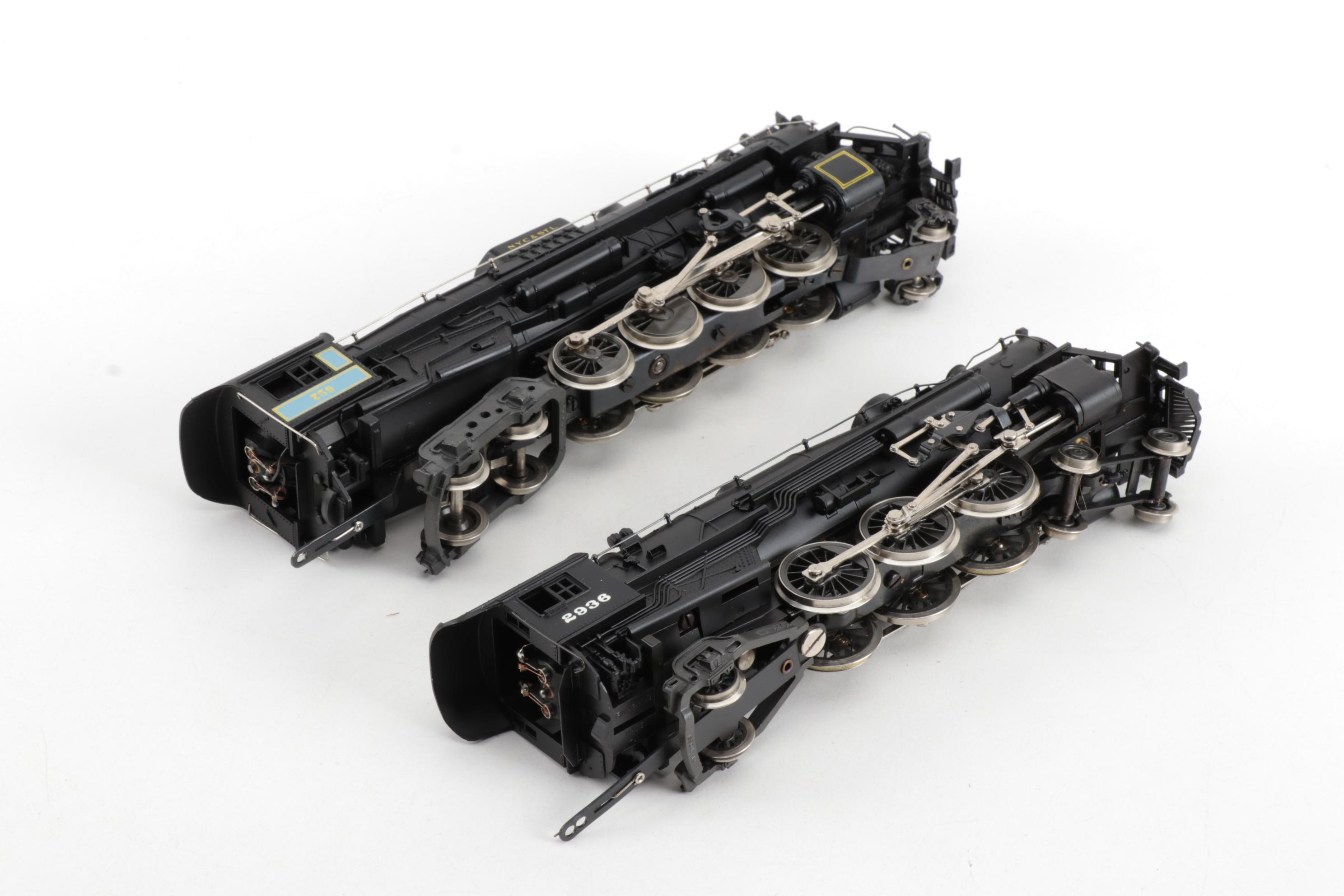 AHM HO Gauge Model Train Locomotives with Freight Cars, circa 1950s