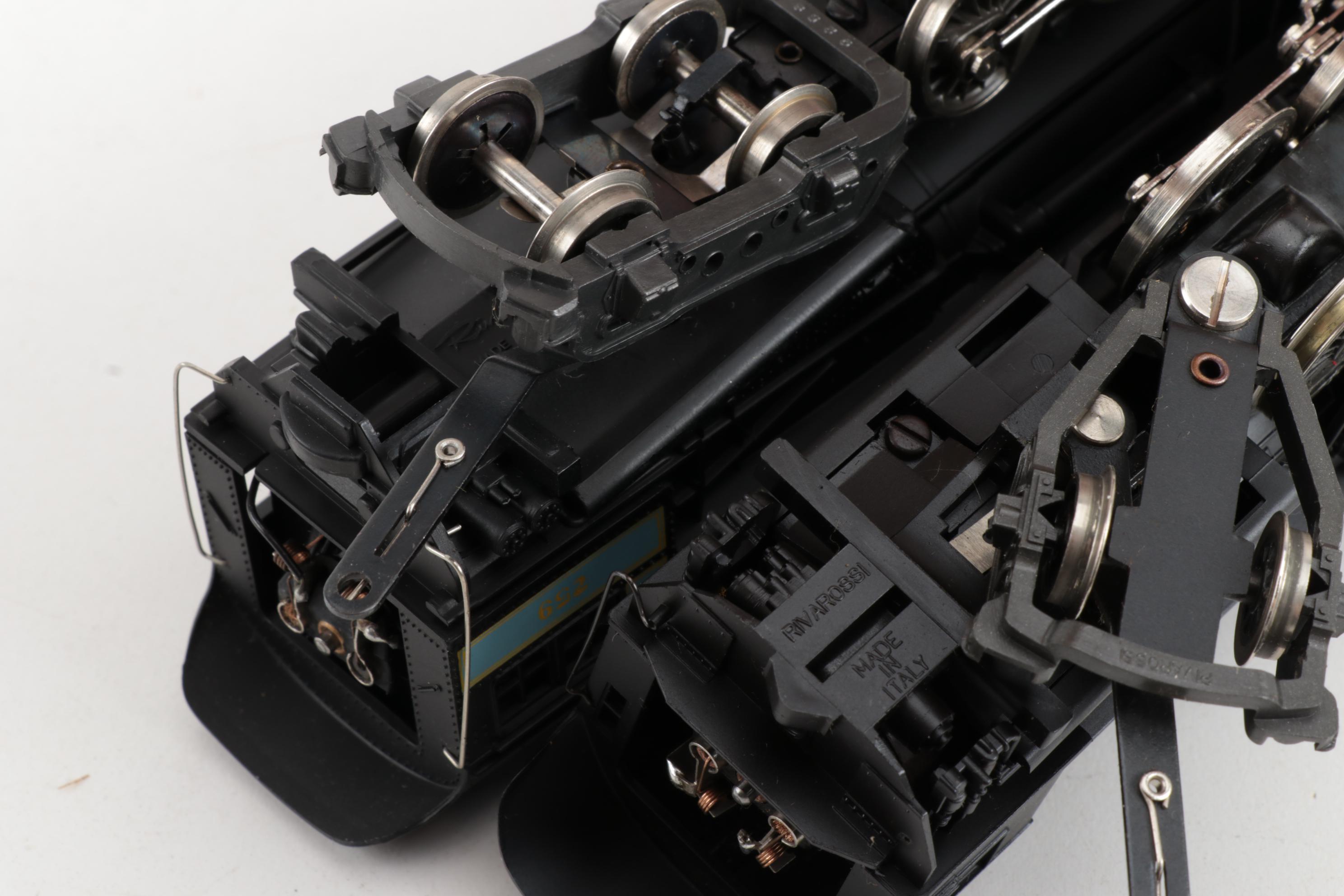 AHM HO Gauge Model Train Locomotives with Freight Cars, circa 1950s