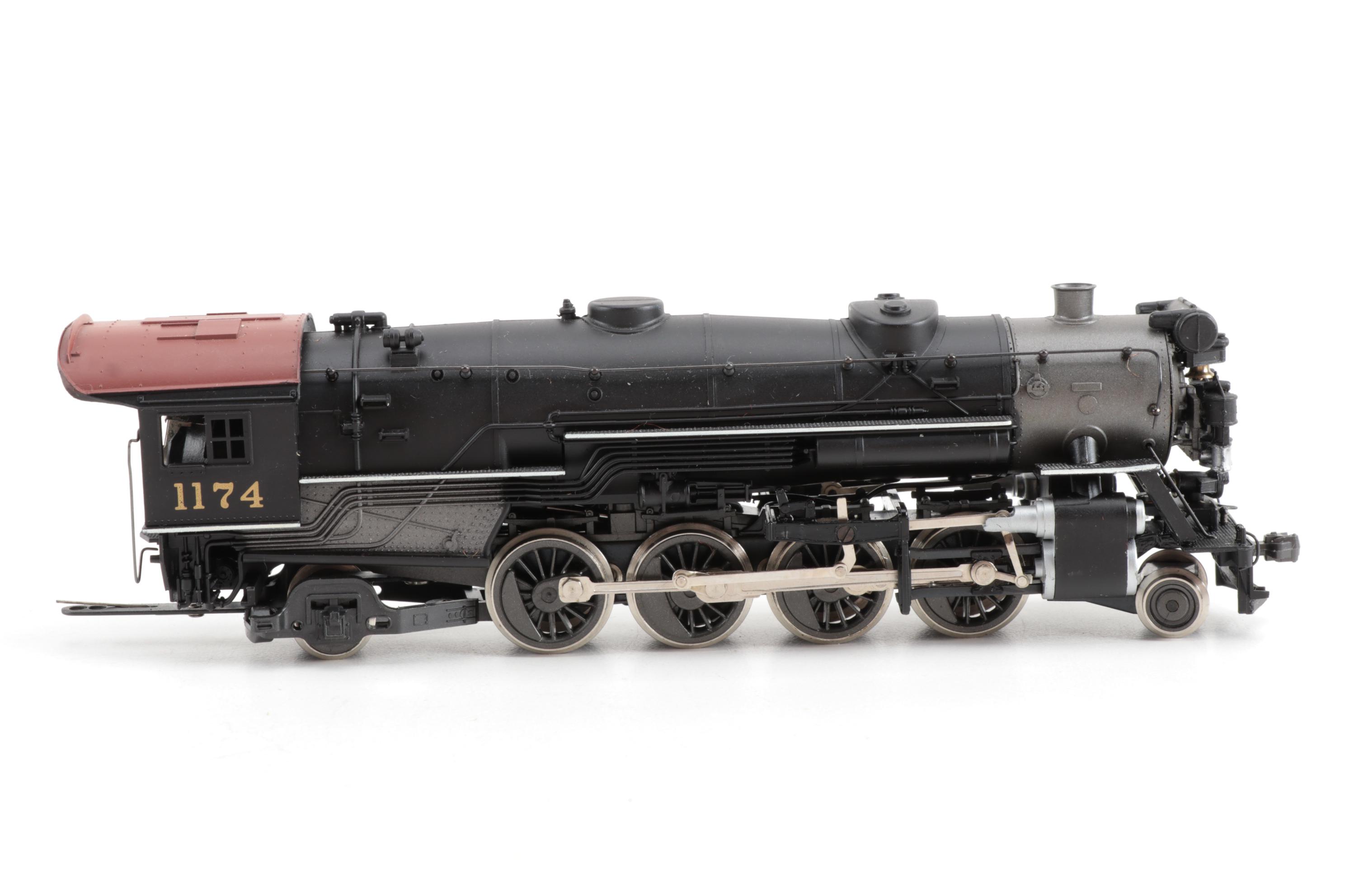 AHM HO Gauge Model Train Locomotives with Freight Cars, circa 1950s