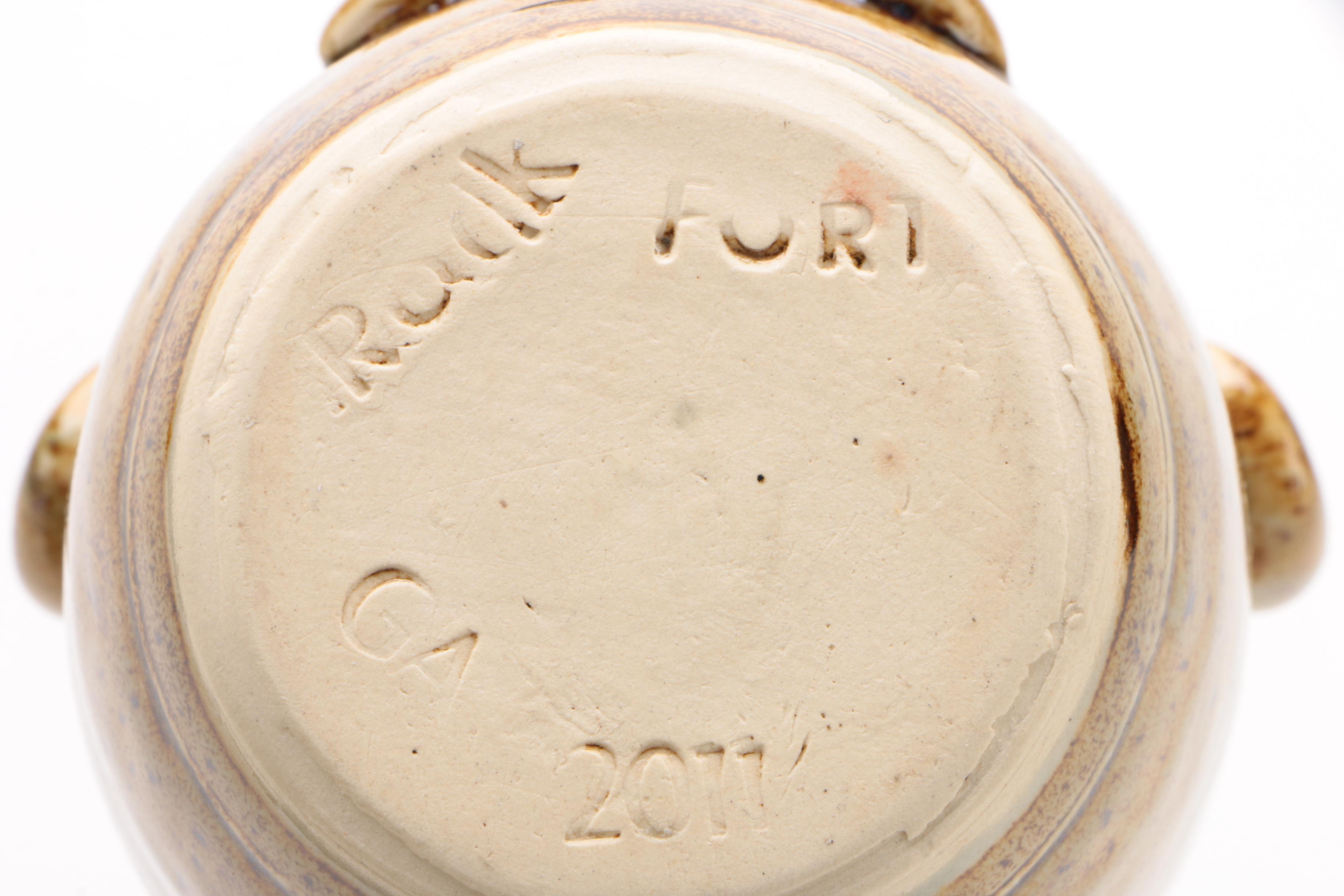 Rock Pottery Southern Folk Art Ceramic Face Jugs, 21st Century