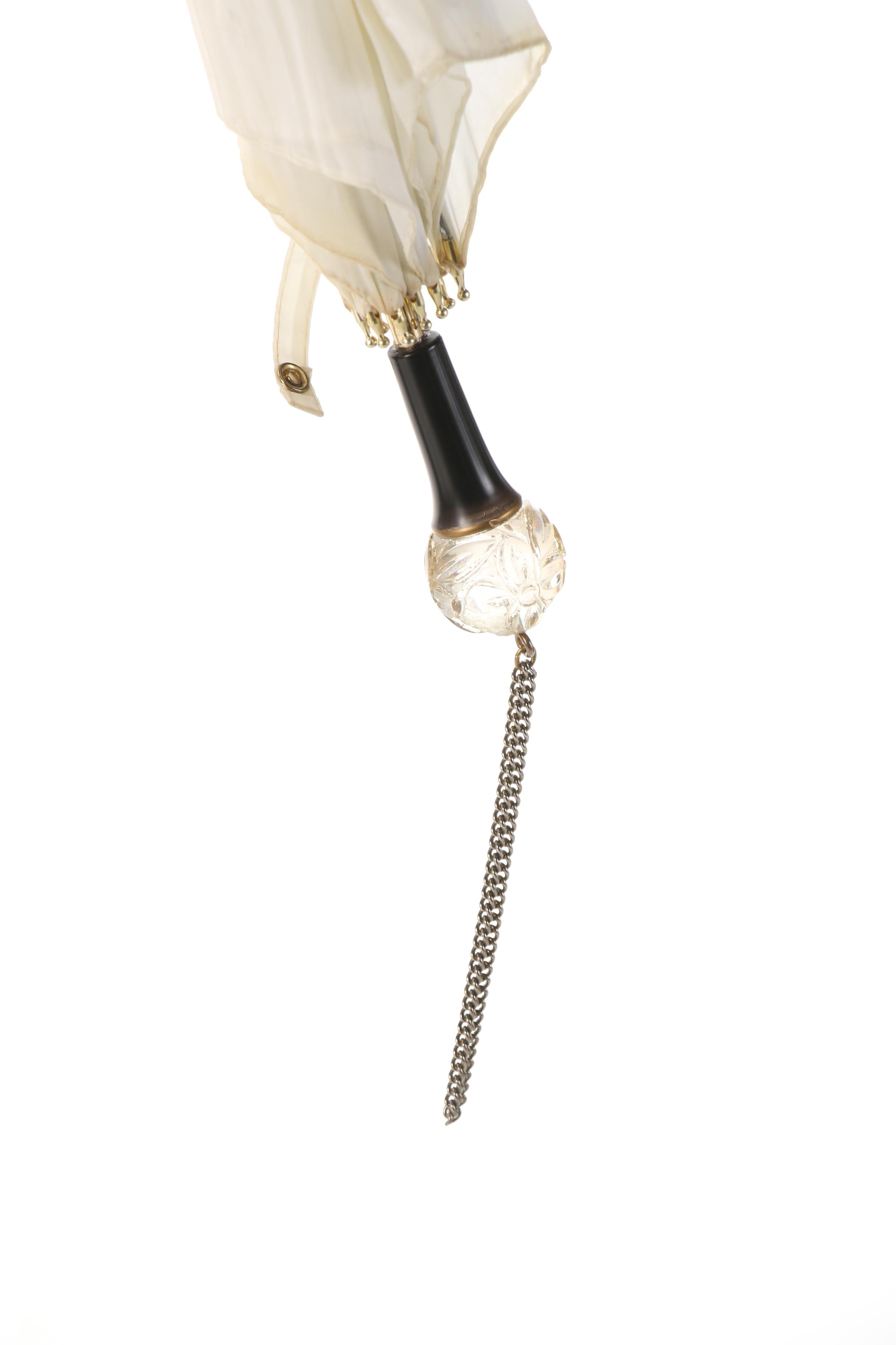 Austrian and Italian Made Cotton and Nylon Parasols, Vintage