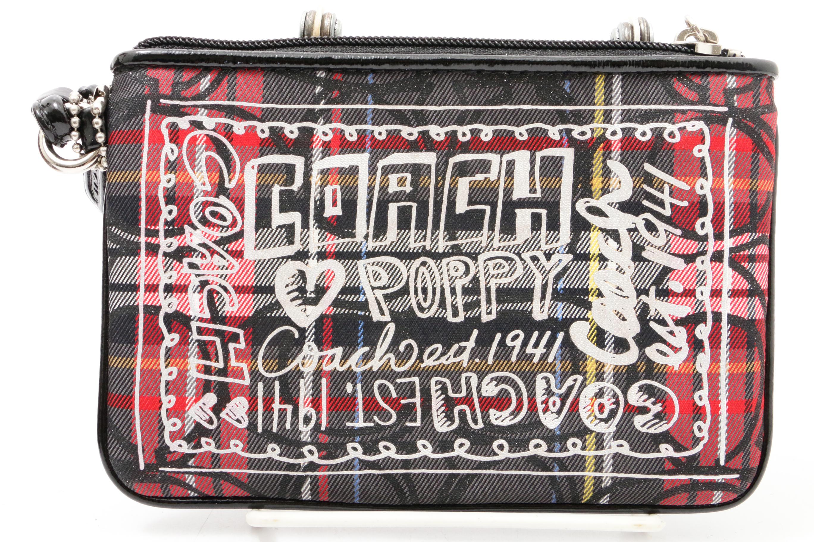 Coach Poppy Tartan Plaid Signature Handbag and Wristlets