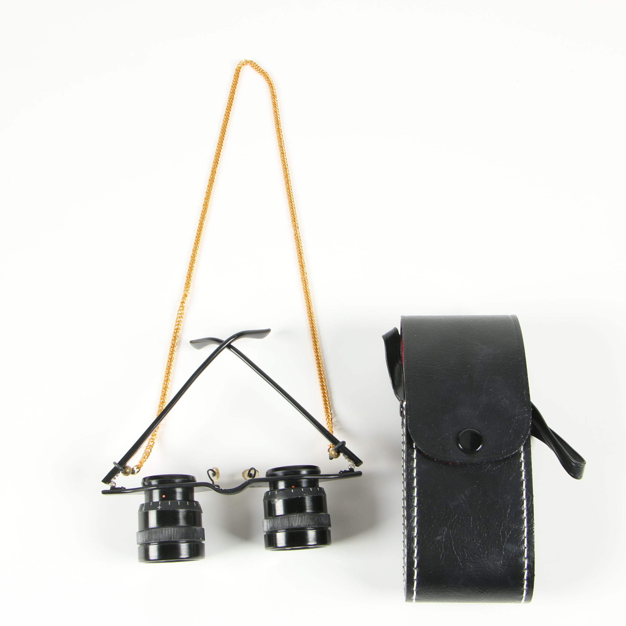 Omega 12 x 30 Binoculars and Hands-Free Binocular Glasses