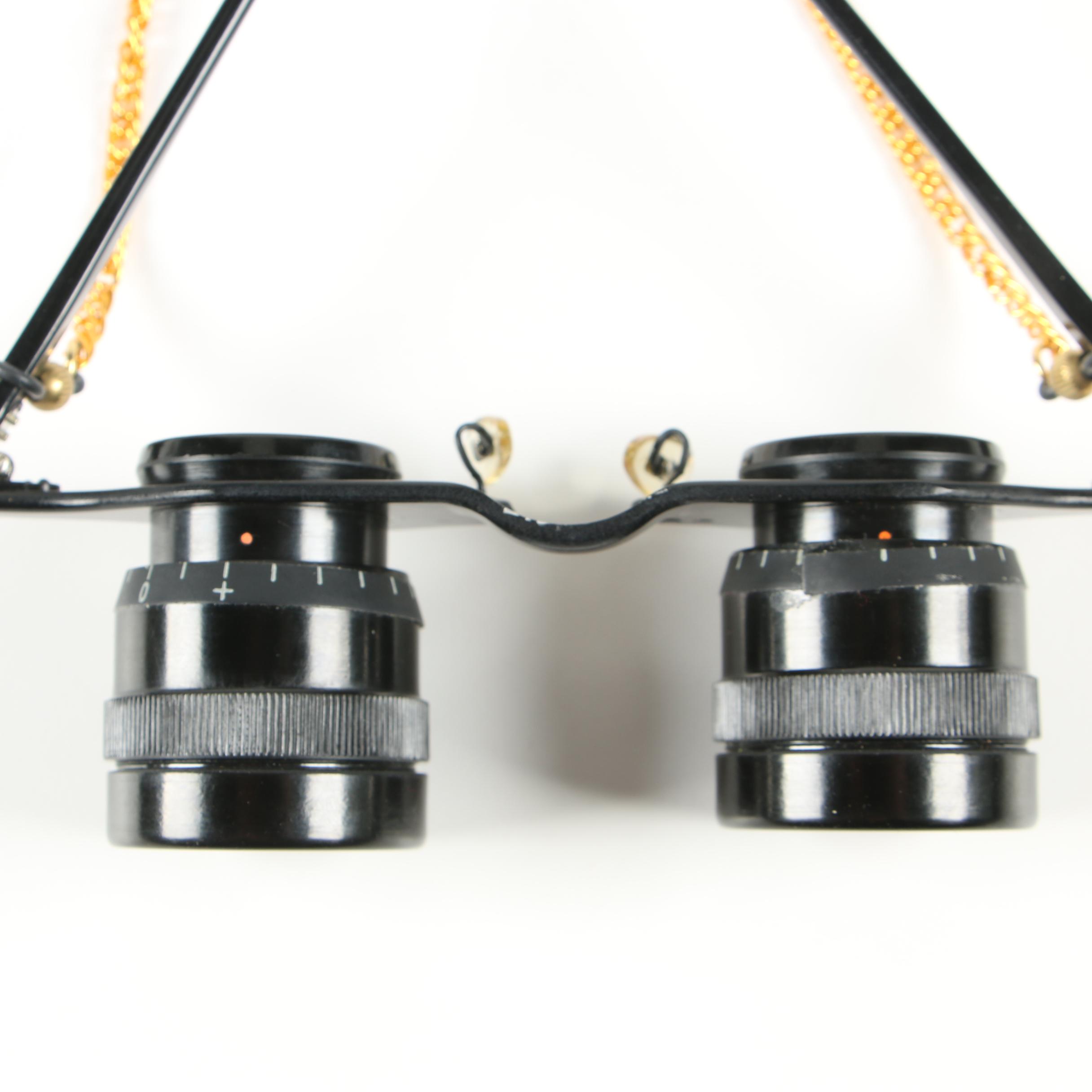 Omega 12 x 30 Binoculars and Hands-Free Binocular Glasses