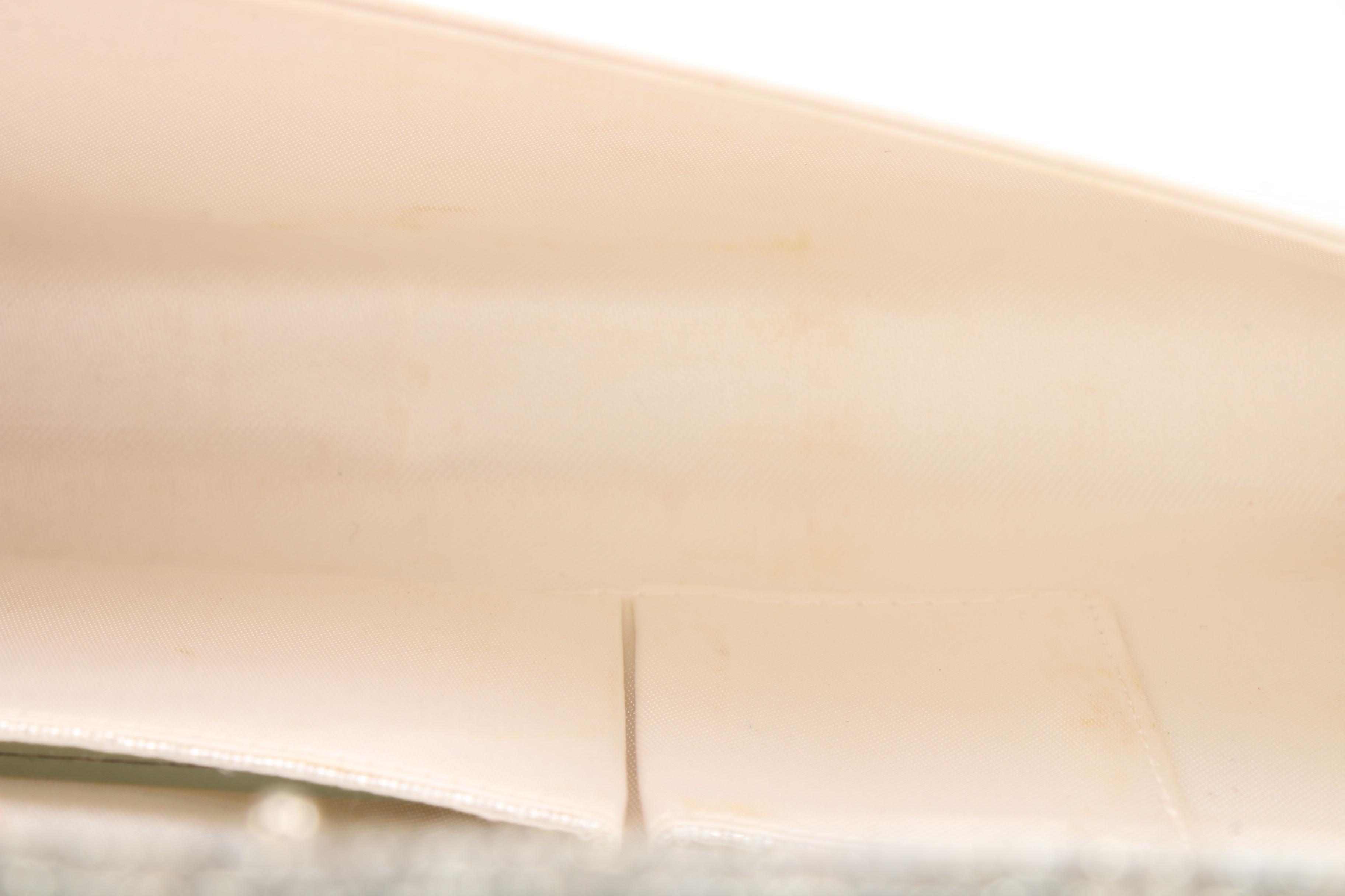 Japanese Wako Co., Ltd. Glass Beaded Silk Clutch, Vintage