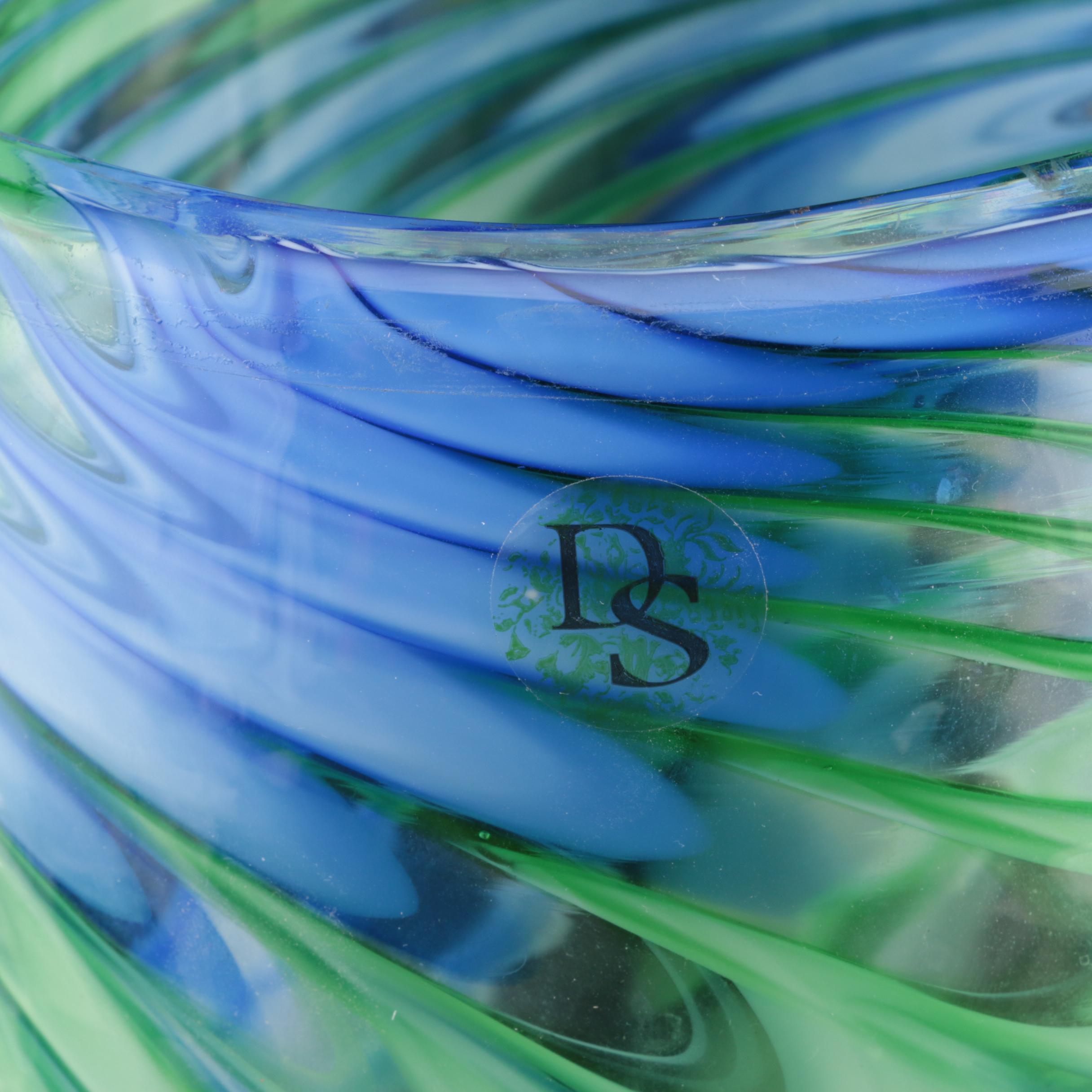 Mid Century Modern Style DS Art Glass Vase