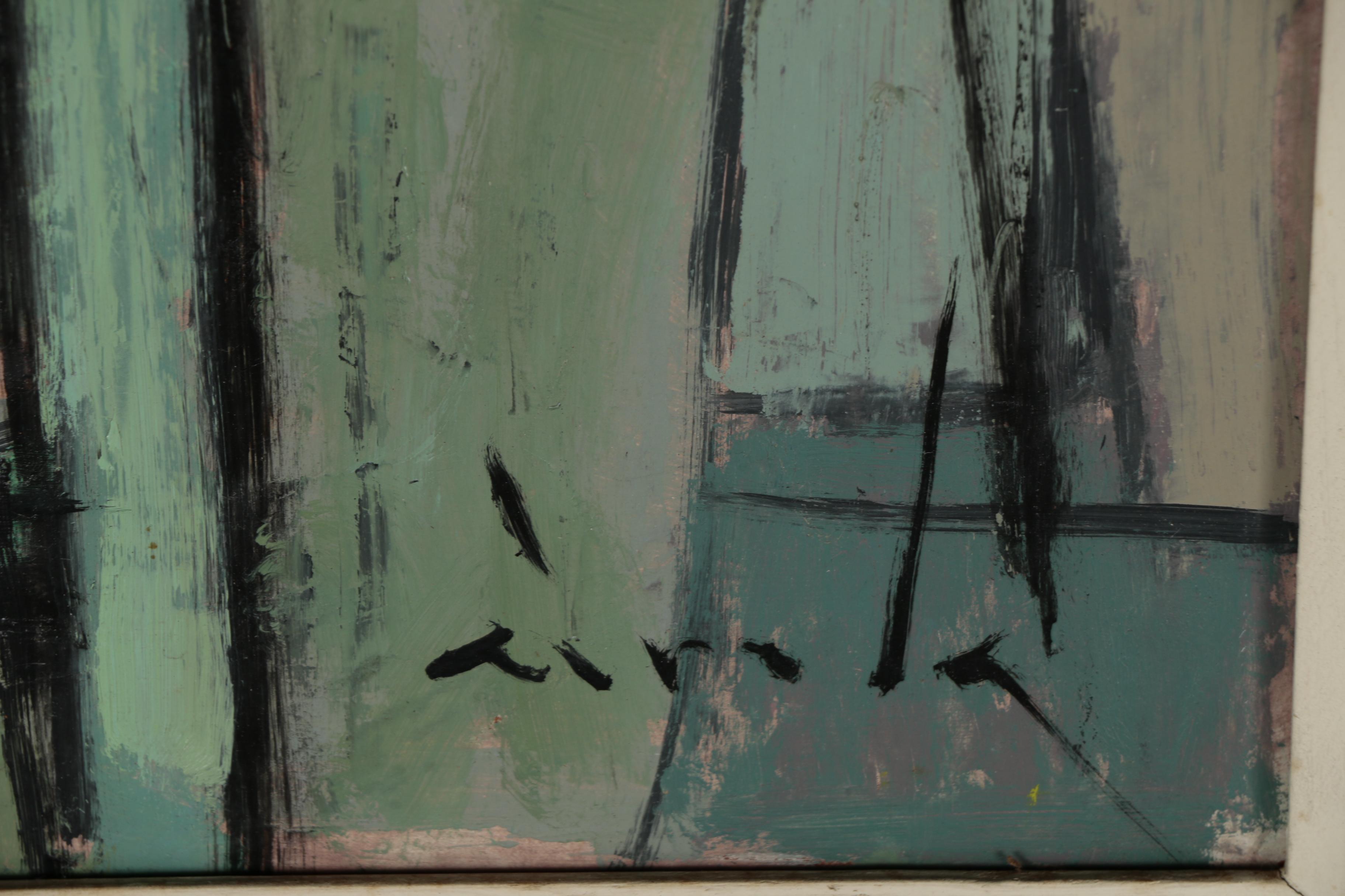 Paavo Airola Modernist Still Life Oil Painting, Mid 20th Century