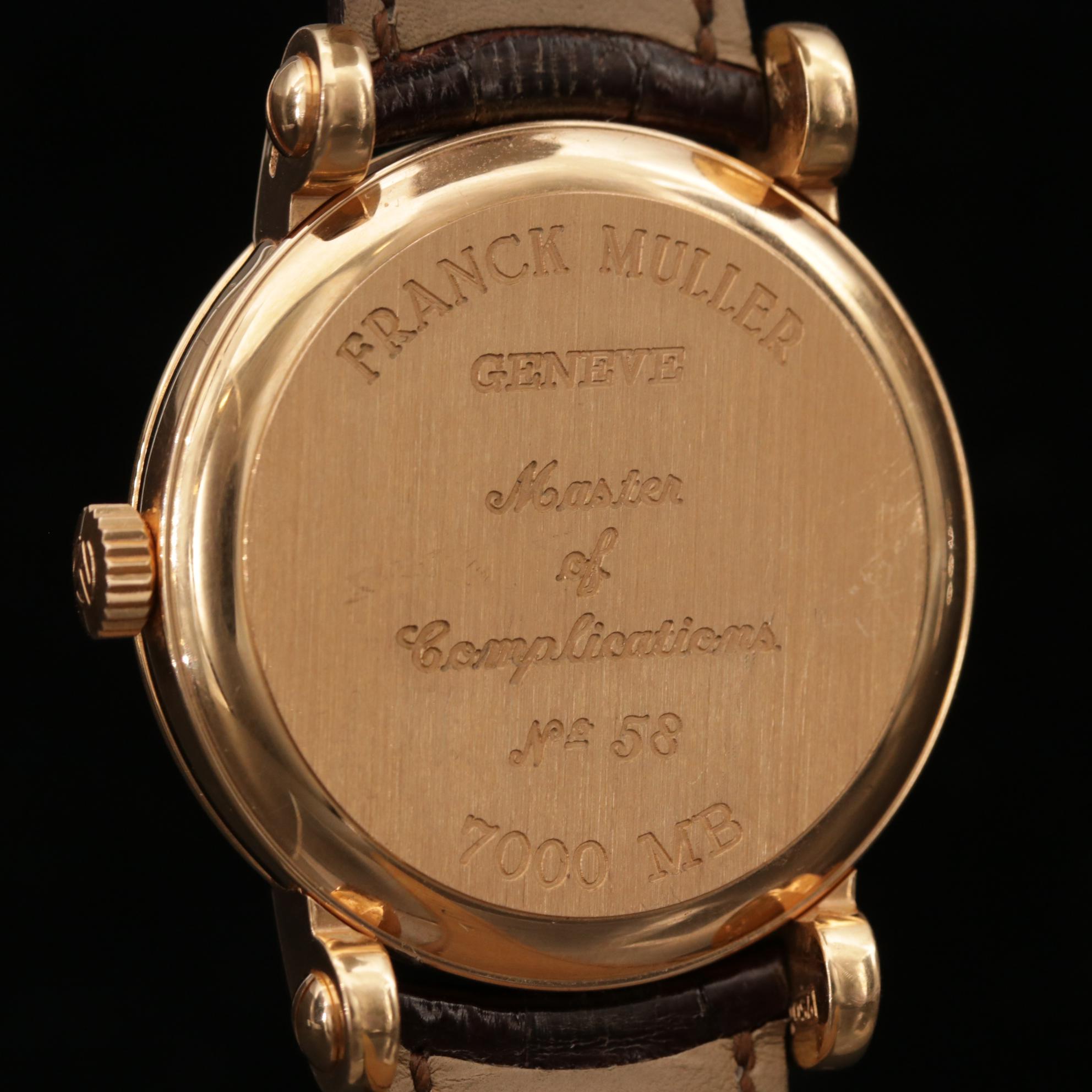 Franck Muller Master Banker 7000 MB 18K Rose Gold Watch, 2002