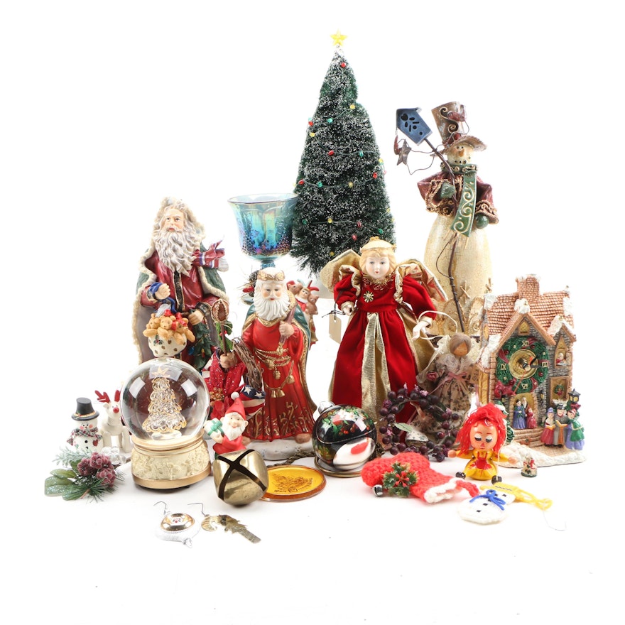 Ornaments, Table Décor, and More Christmas Décor, Late 20th Century