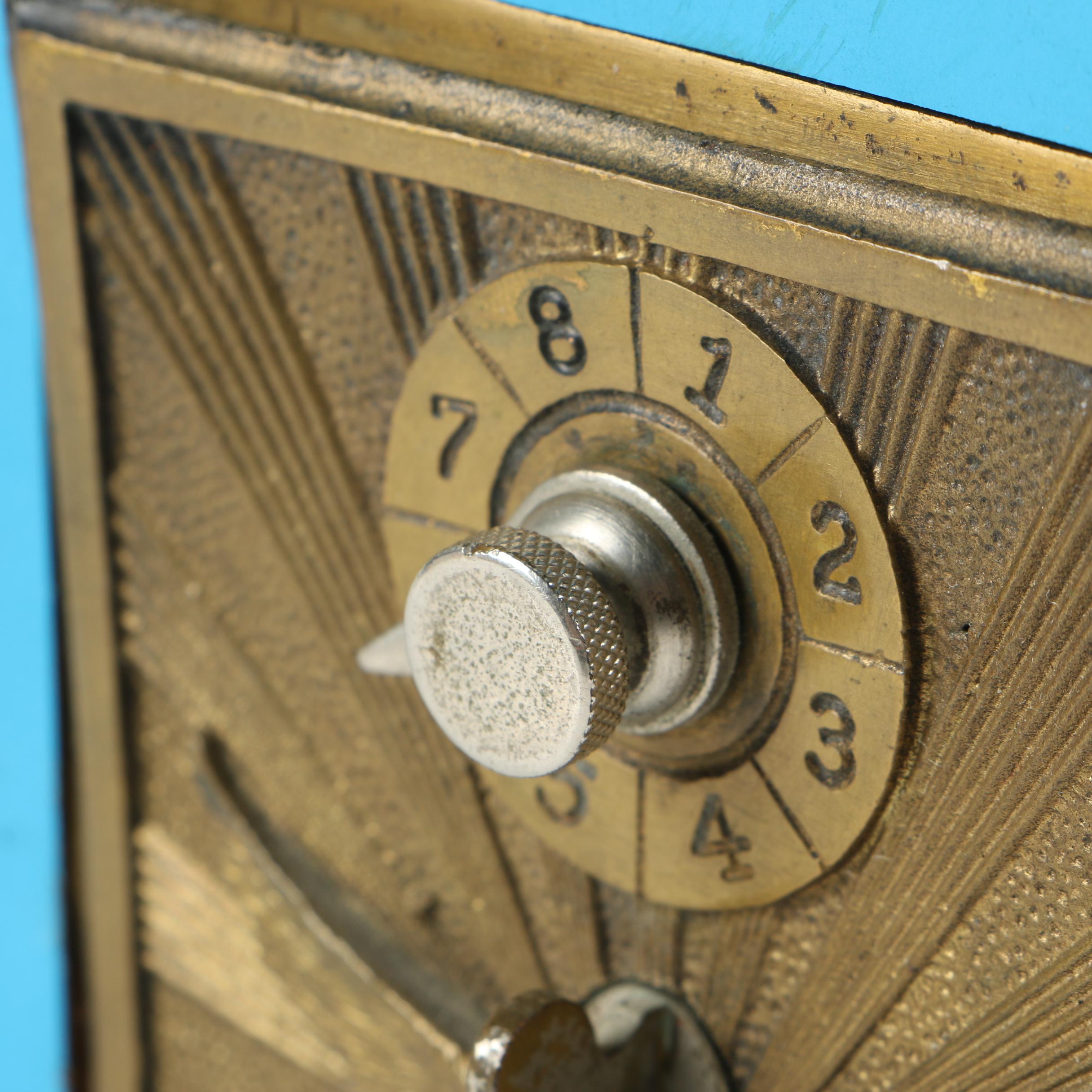 Handcrafted Bank with Post Office Box Door