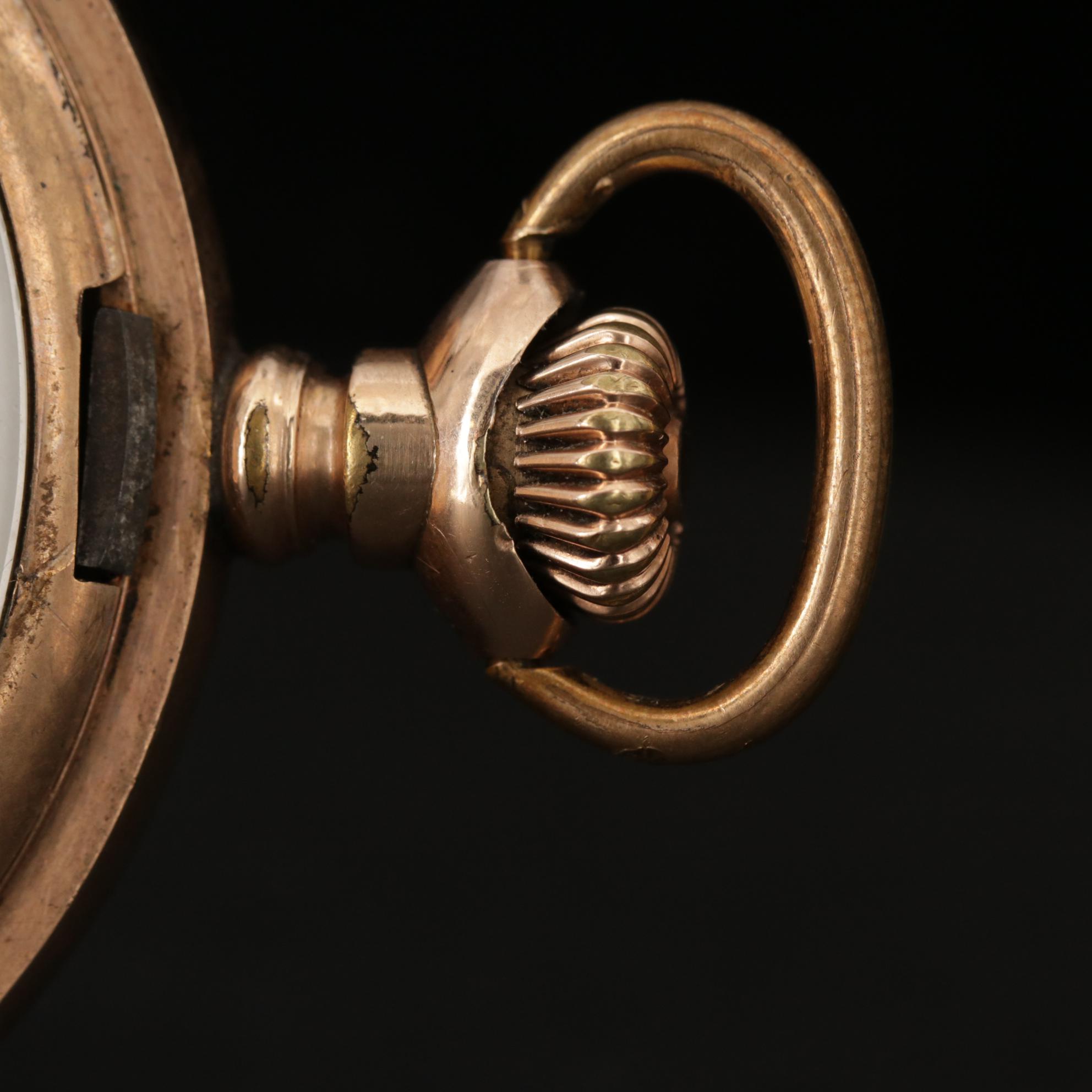 Antique Hampden Gold Filled Hunter Case Pocket Watch, 1907